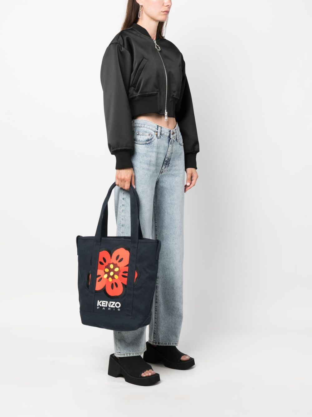 Kenzo KENZO- Boke Flower Embroidered Tote Bag