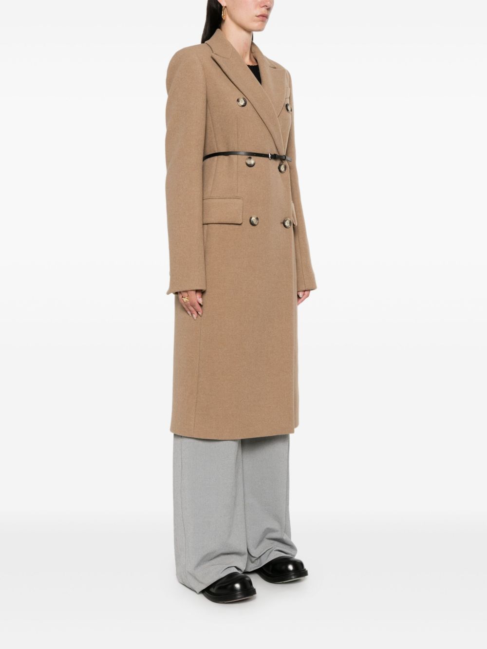 Sportmax SPORTMAX- Wool Double-breasted Coat