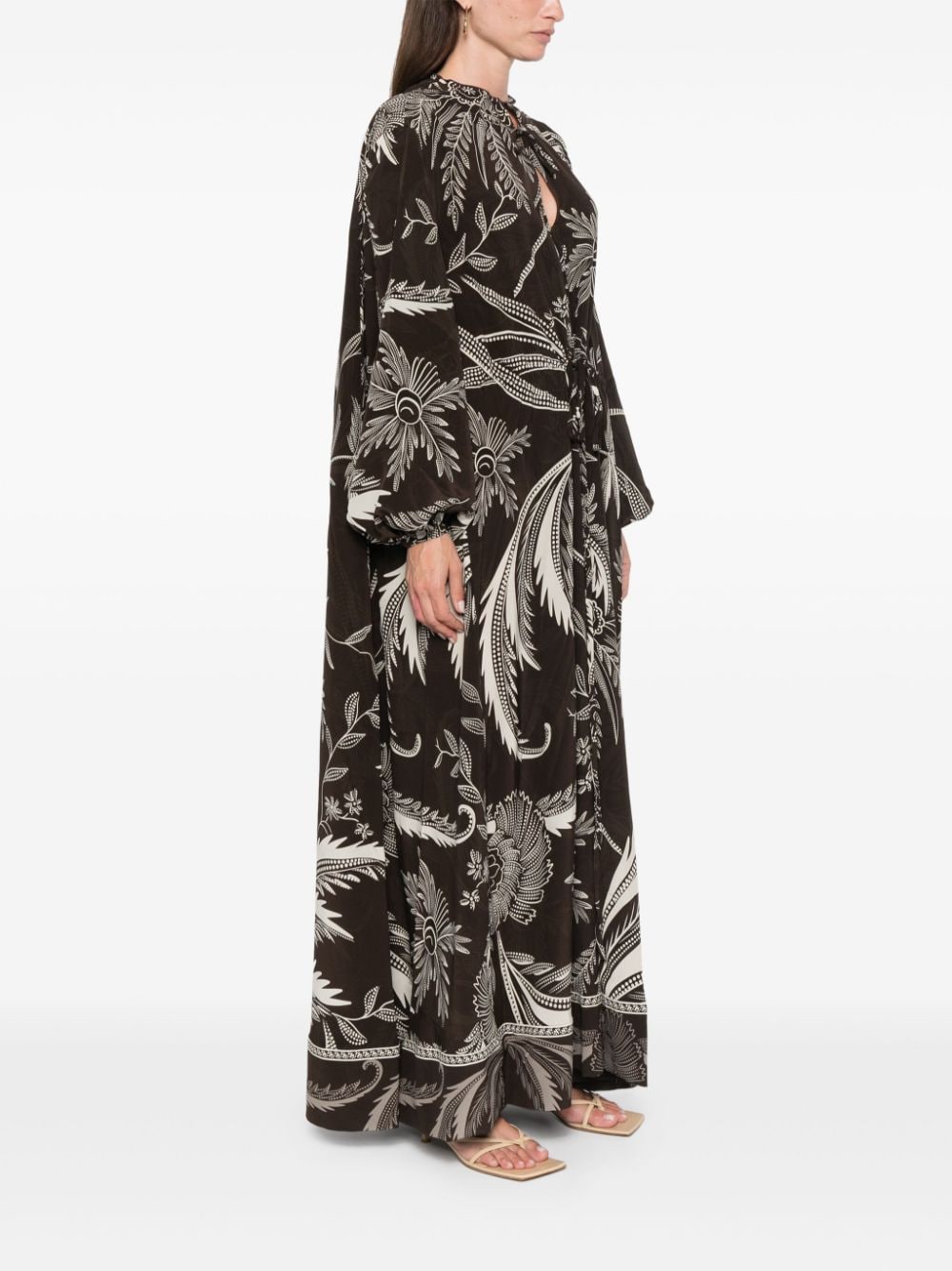 For restless sleepers FOR RESTLESS SLEEPERS- Printed Silk Dress