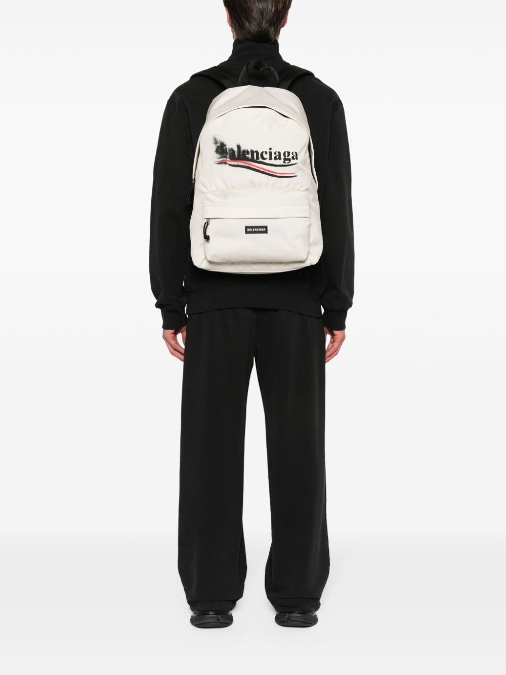 Balenciaga BALENCIAGA- Explorer Backpack With Logo Political Stencil