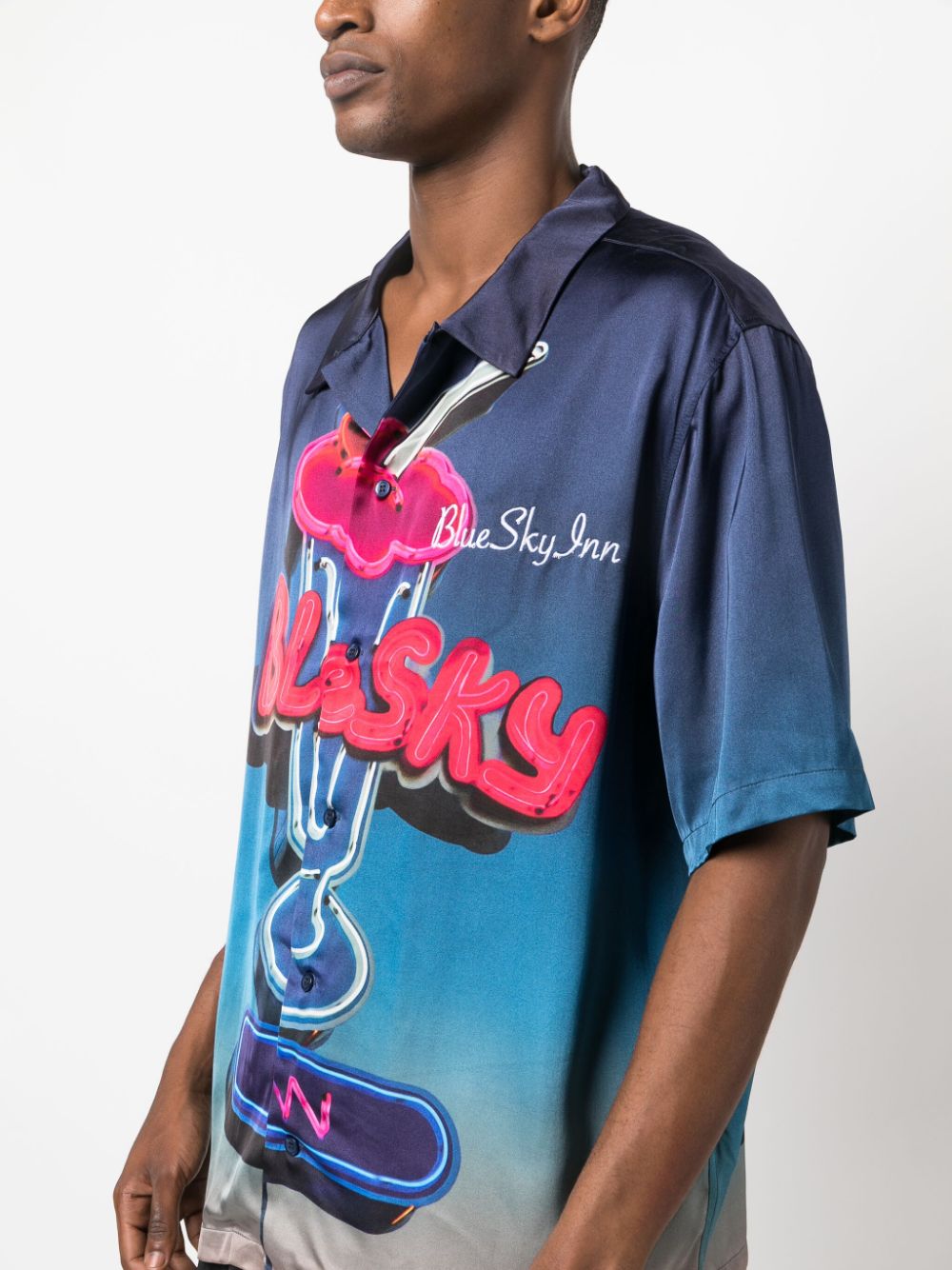 BLUE SKY INN BLUE SKY INN- Printed Viscose Shirt