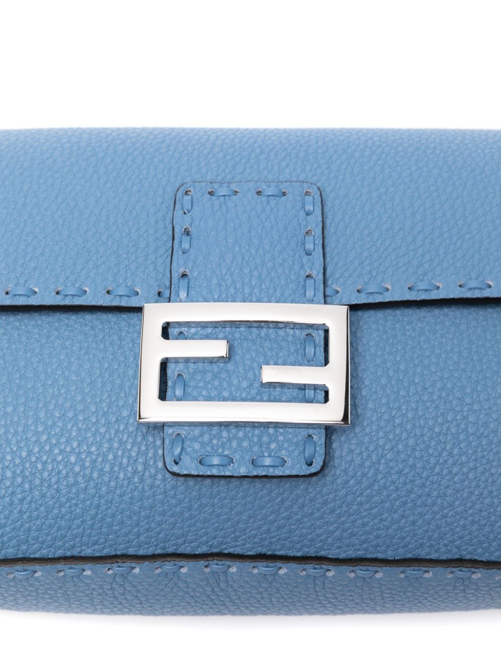 FENDI FENDI- Baguette Selleria Leather Shoulder Bag