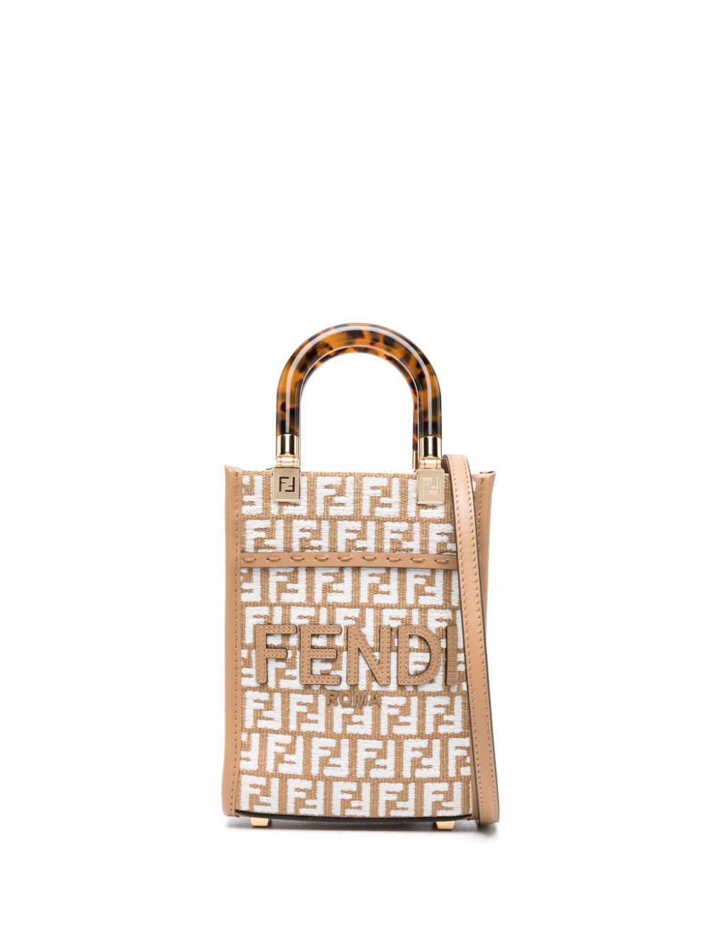 FENDI FENDI- Sunshine Mini Leather Tote Bag