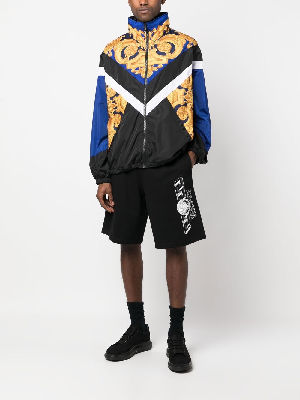 Versace VERSACE- Barocco Print Nylon Blouson Jacket