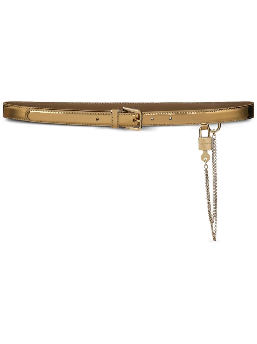 Dolce & Gabbana DOLCE & GABBANA- Patent Leather Belt