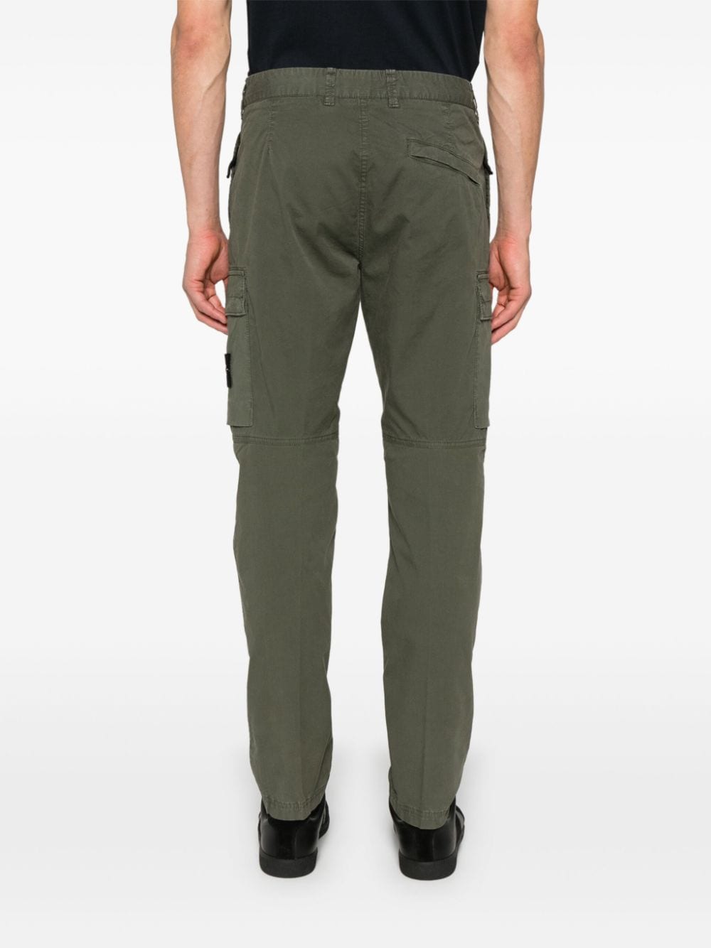 Stone Island STONE ISLAND- Logo Cotton Cargo Trousers