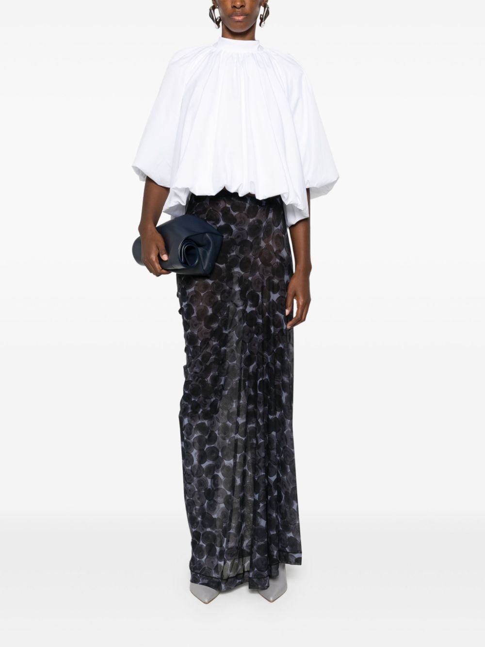 Dries Van Noten DRIES VAN NOTEN- Semi-sheer Long Skirt