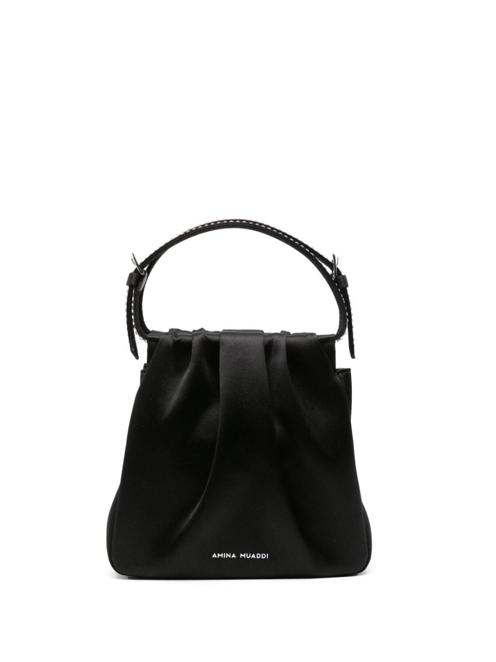 Amina Muaddi AMINA MUADDI- Vittoria Satin Shoulder Bag