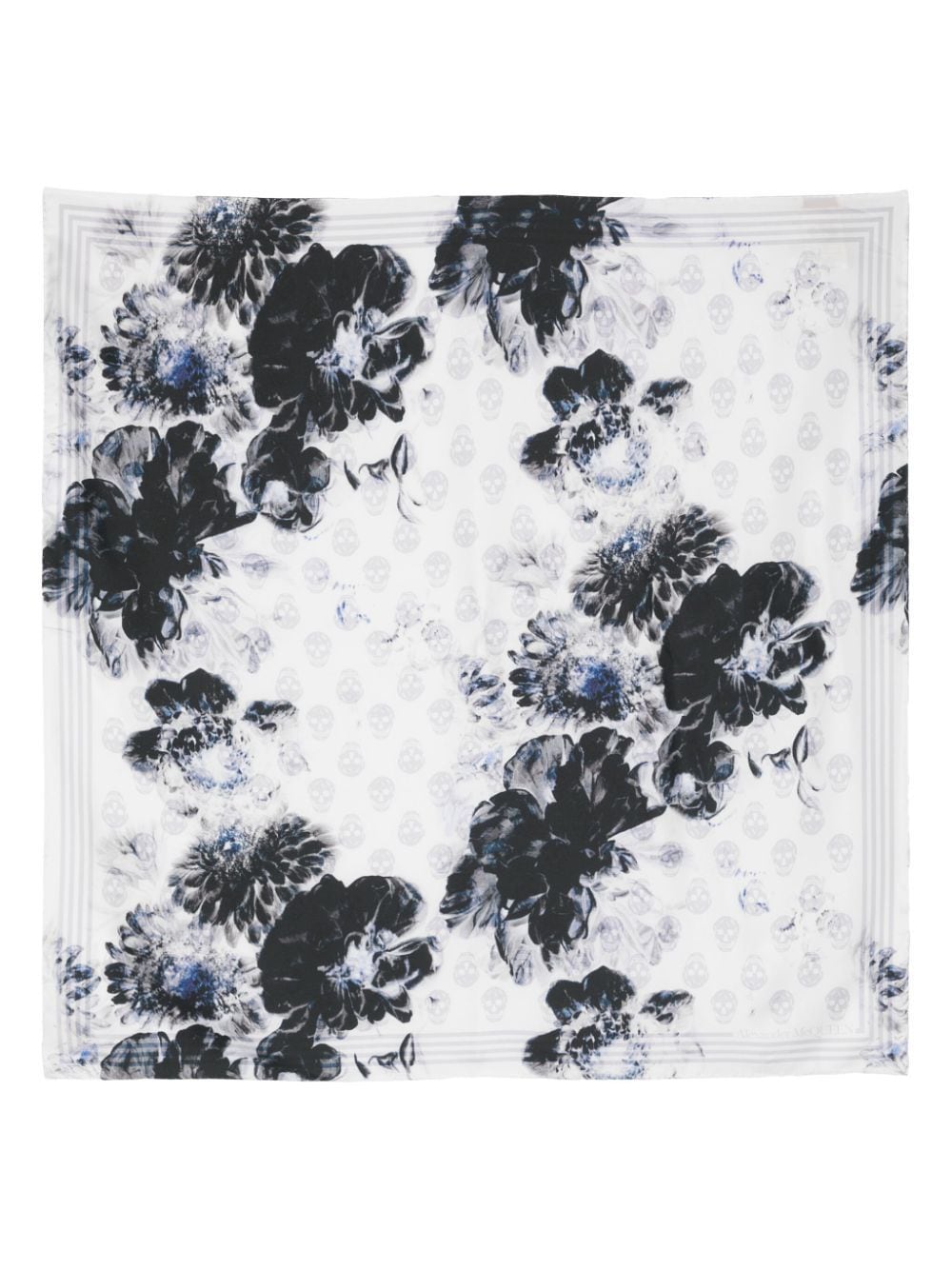 Alexander McQueen ALEXANDER MCQUEEN- Printed Silk Scarf