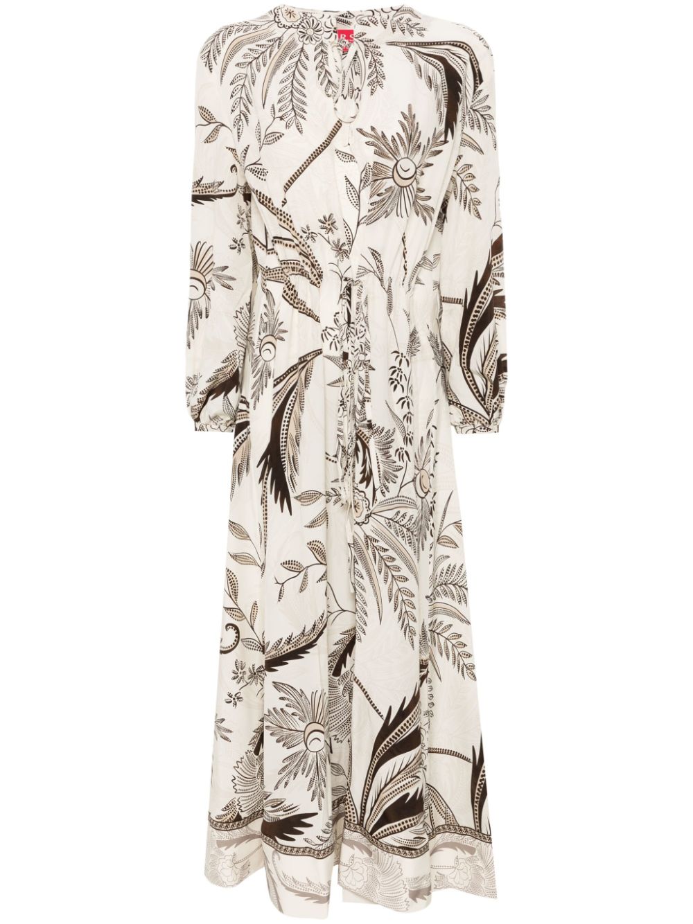 For restless sleepers FOR RESTLESS SLEEPERS- Printed Silk Dress