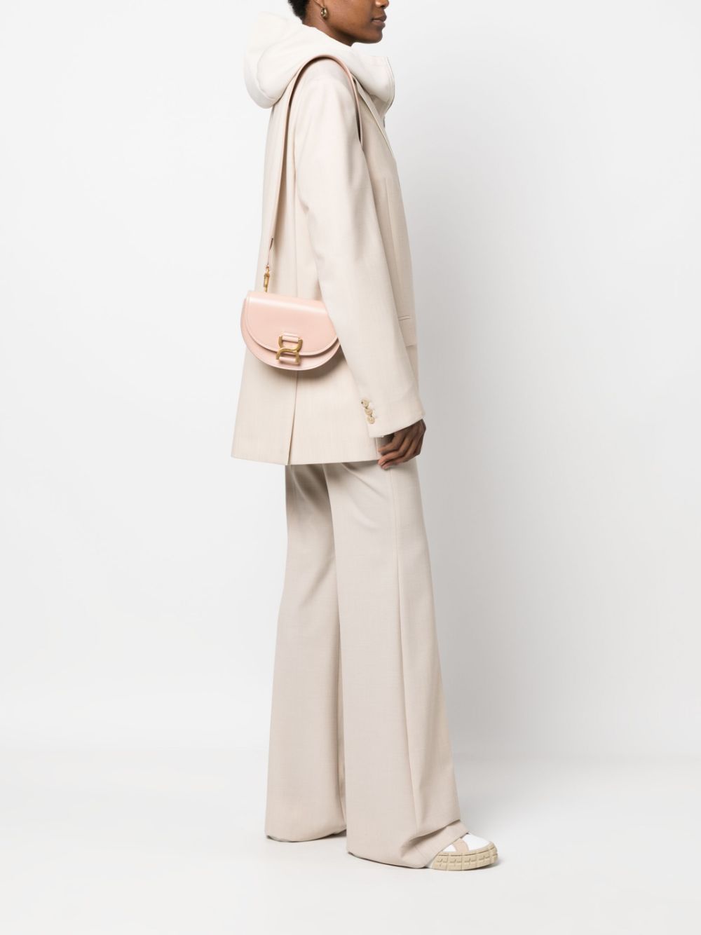 Chloé CHLOÉ- Marcie Mini Leather Crossbody Bag