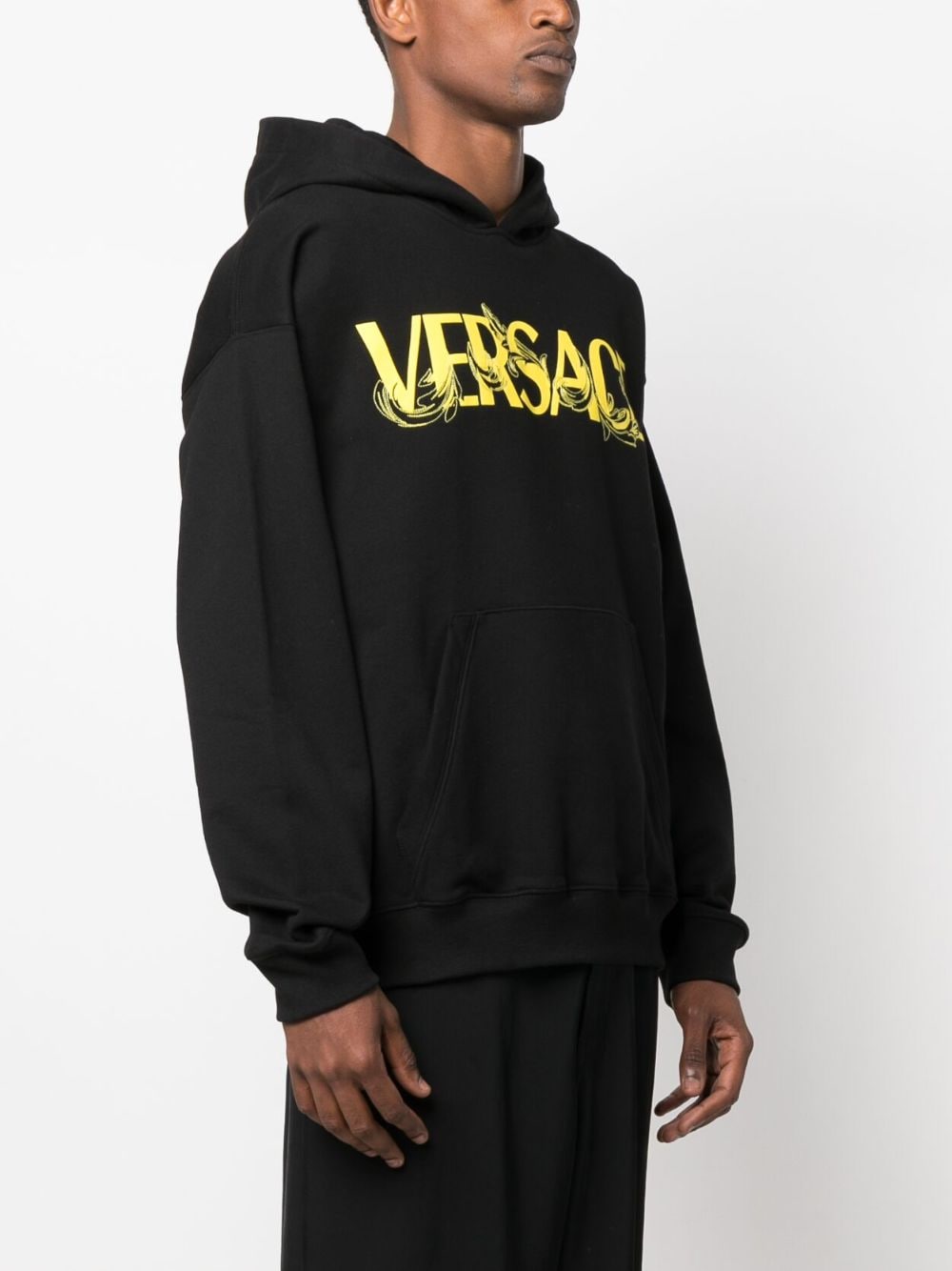 Versace VERSACE- Logo Fleece Hoodie