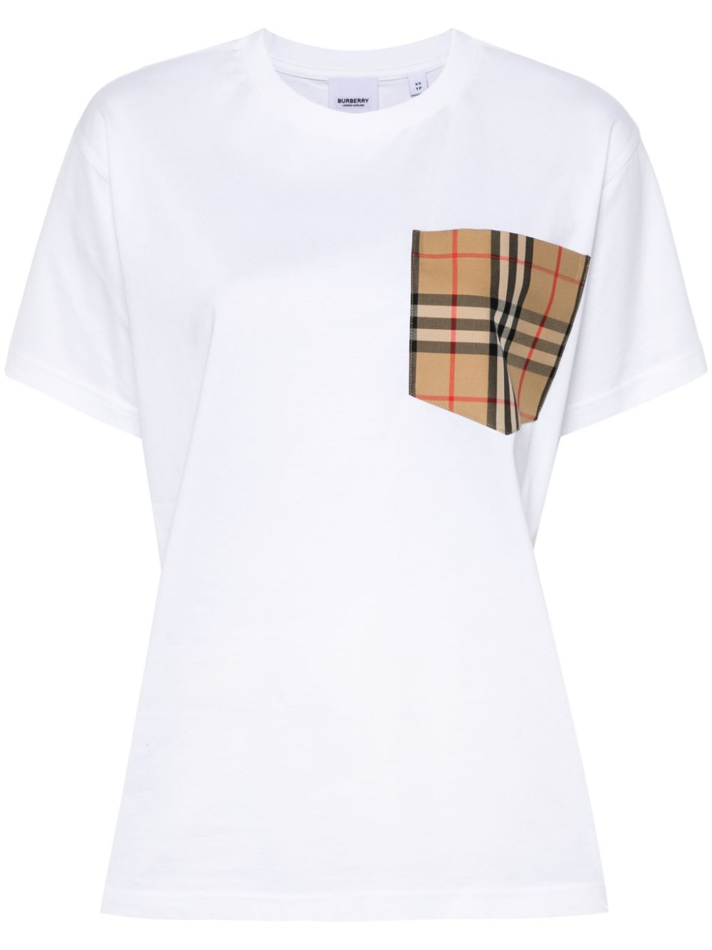 Burberry BURBERRY- Check Pocket Cotton T-shirt