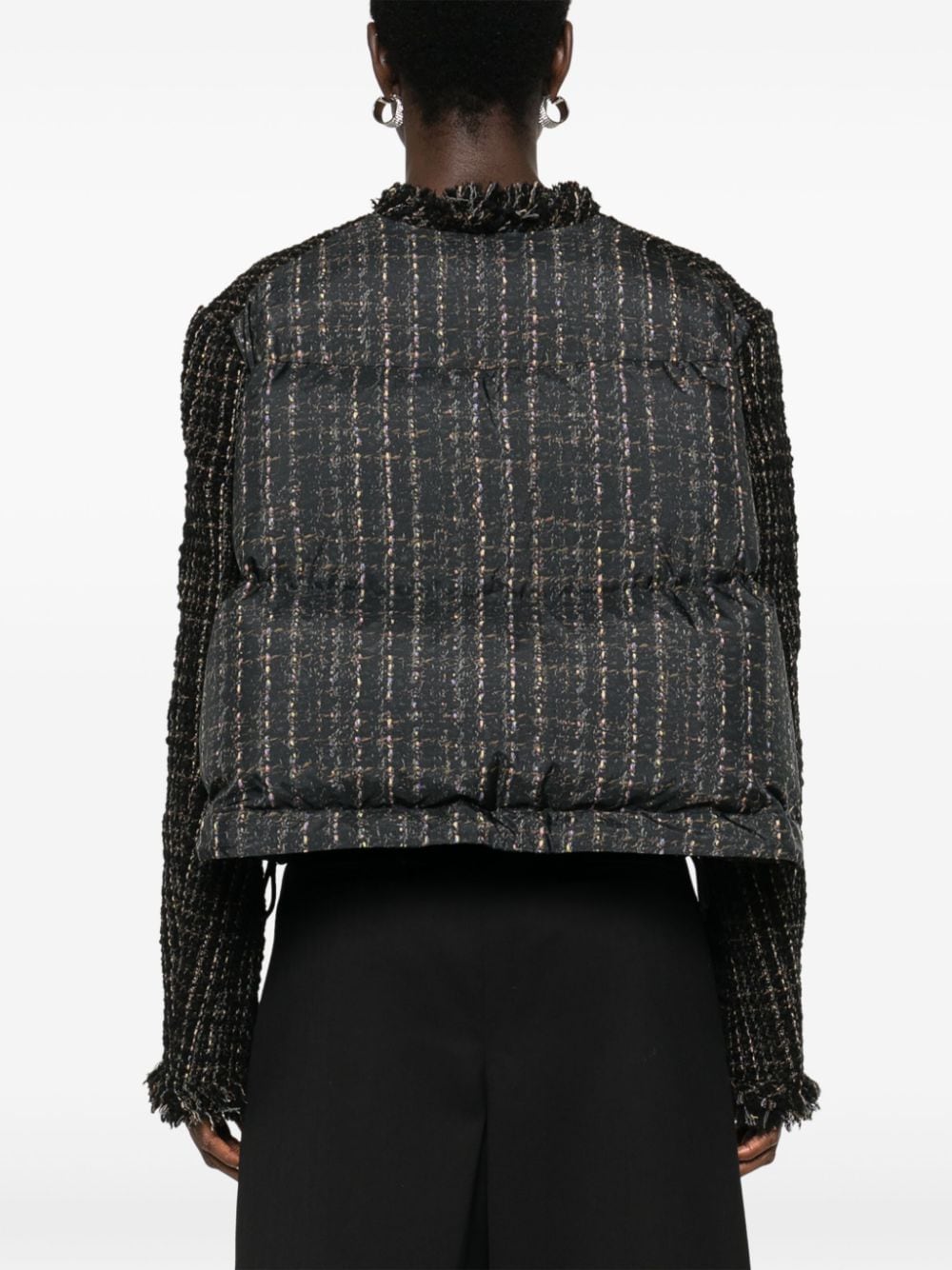 Sacai SACAI- Tweed Wool Short Jacket