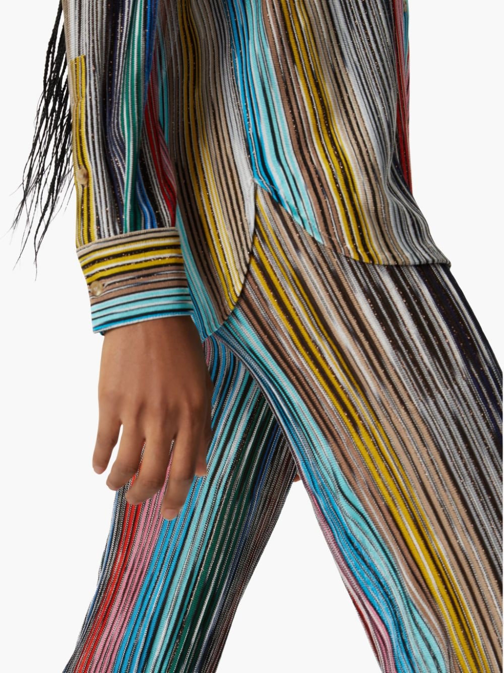 Missoni MISSONI- Flared Leg Striped Trousers