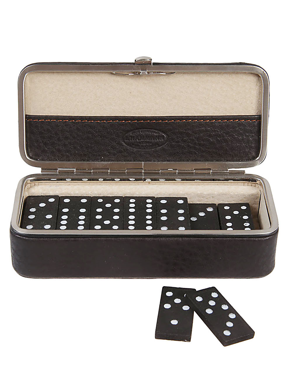  F. HAMMANN- Leather Domino Set