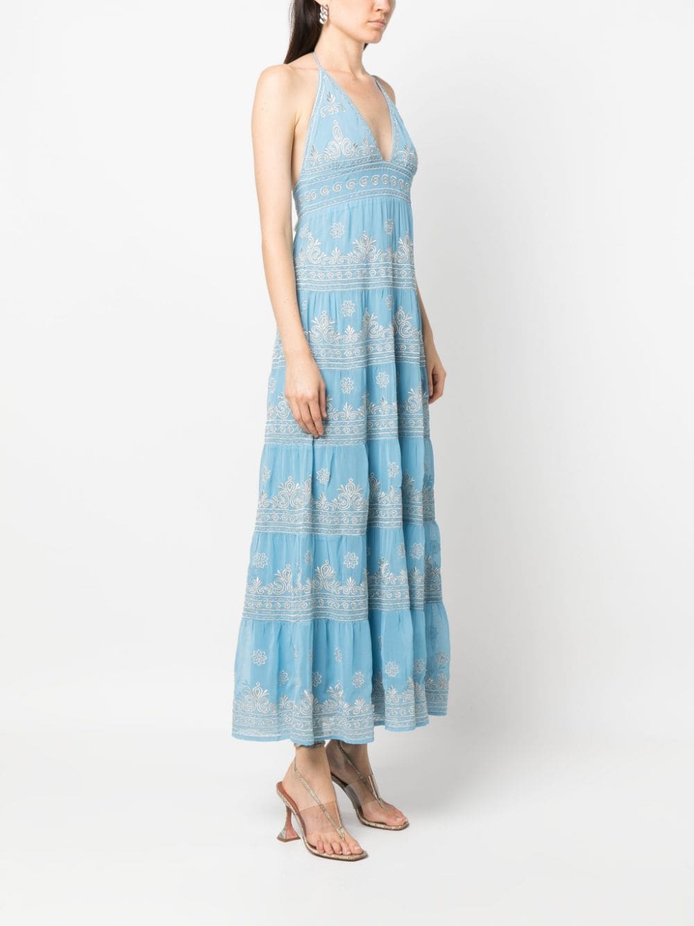  ALICE+OLIVIA- Karolina V-neck Maxi Dress