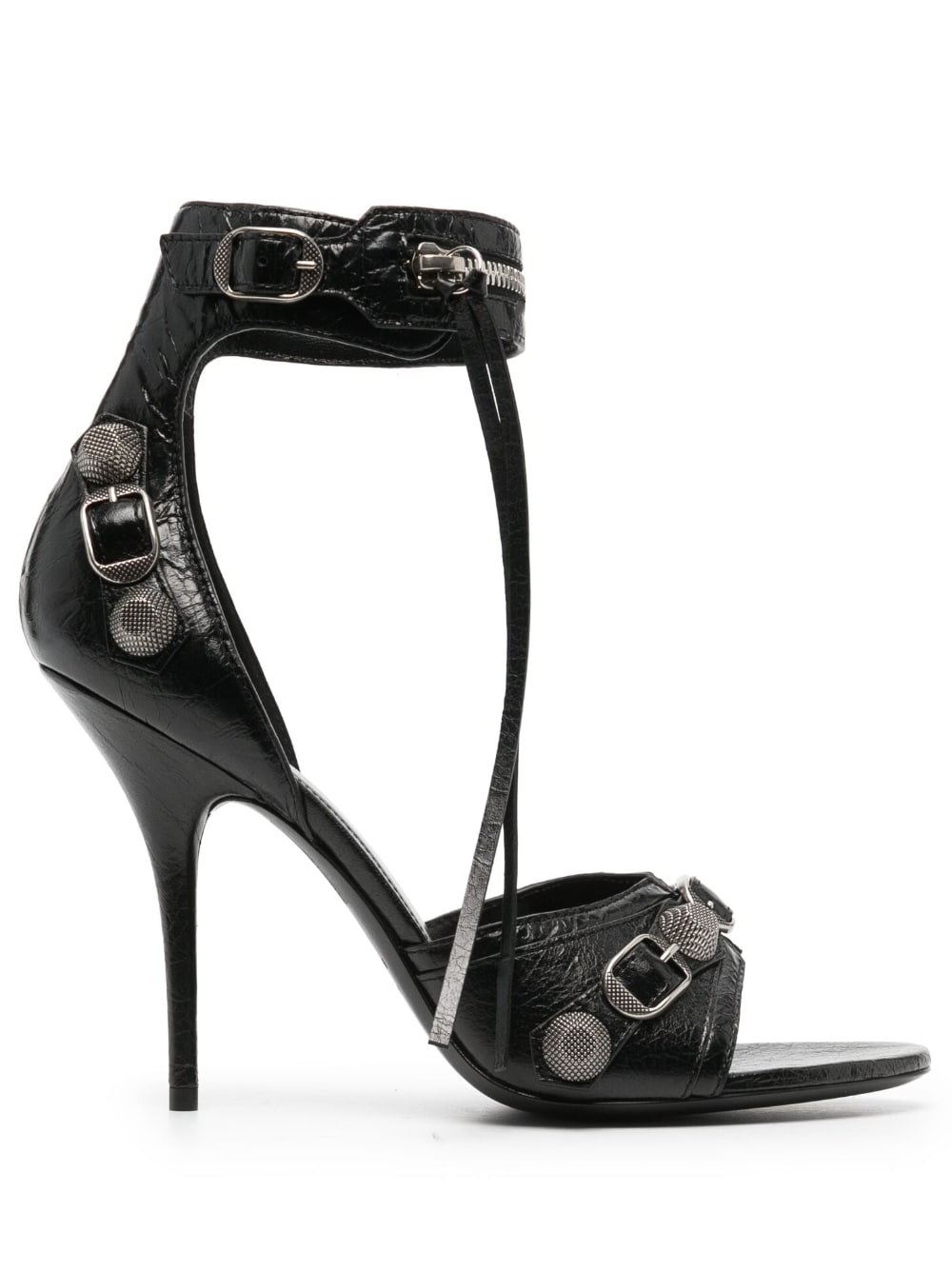 Balenciaga BALENCIAGA- Le Cagole Leather Heel Sandals