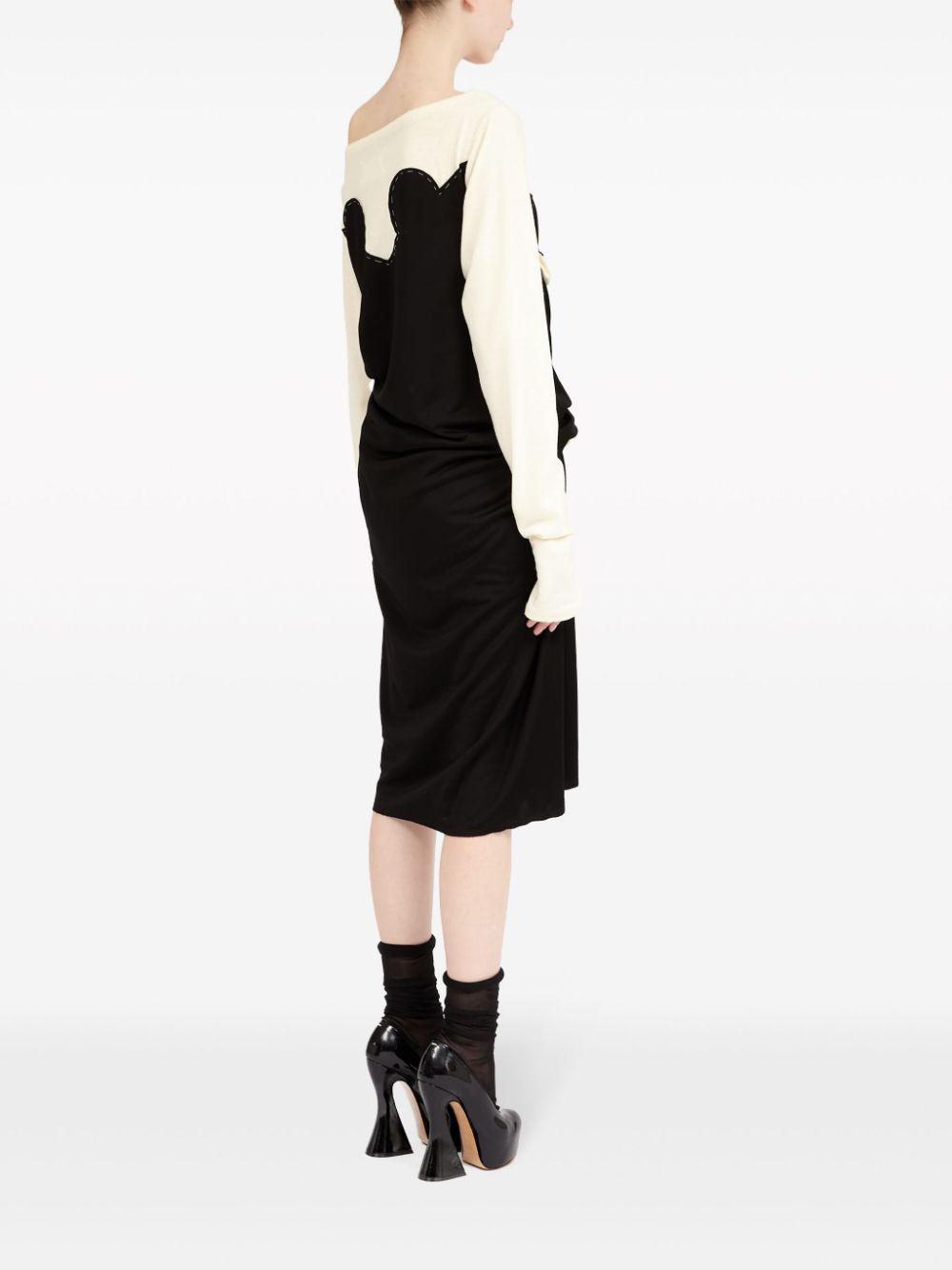 Maison Margiela MAISON MARGIELA- Cotton Blend Midi Dress