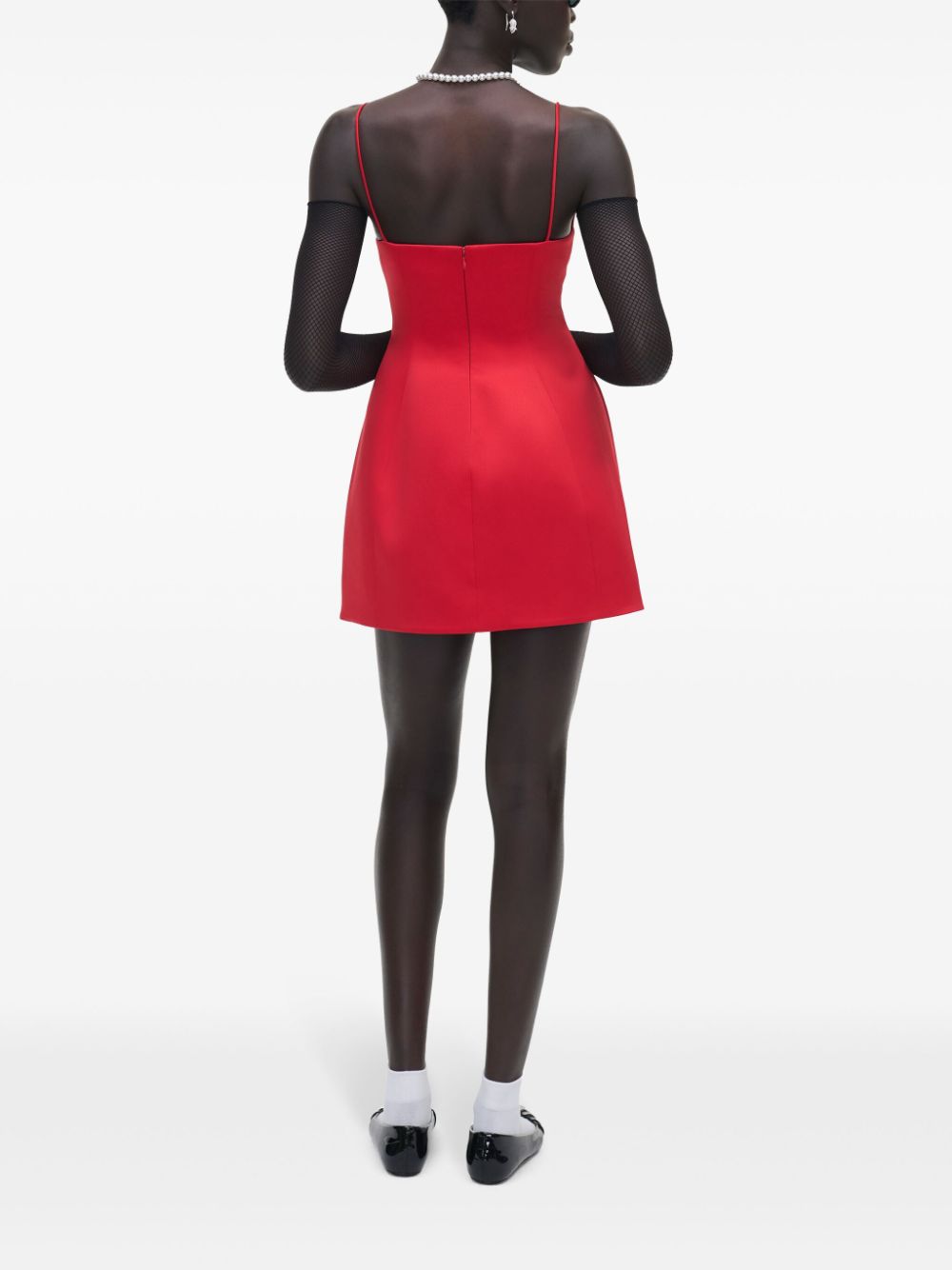 Marc Jacobs MARC JACOBS- Bow Satin Mini Dress