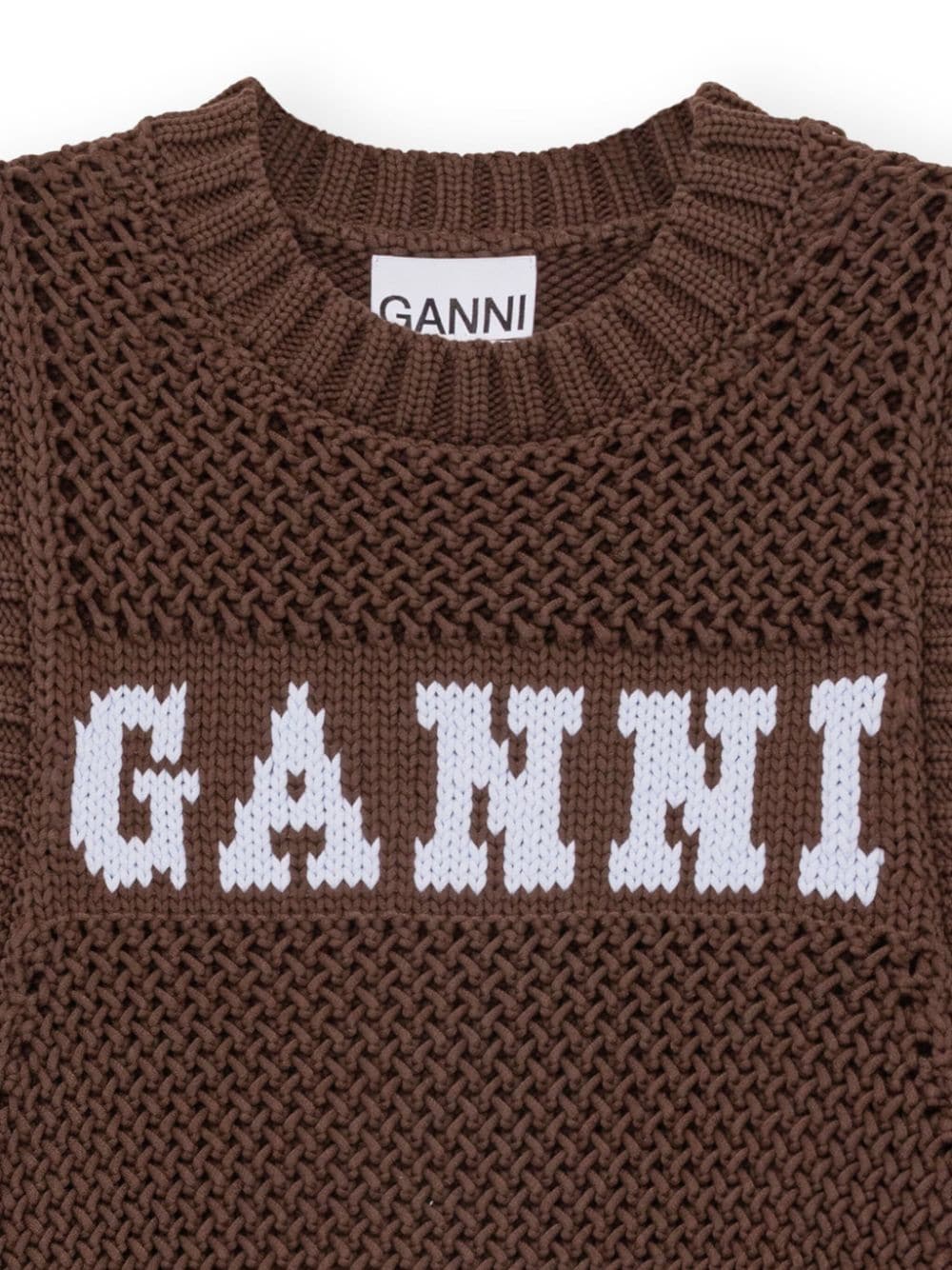 Ganni GANNI- Logo Crochet Vest