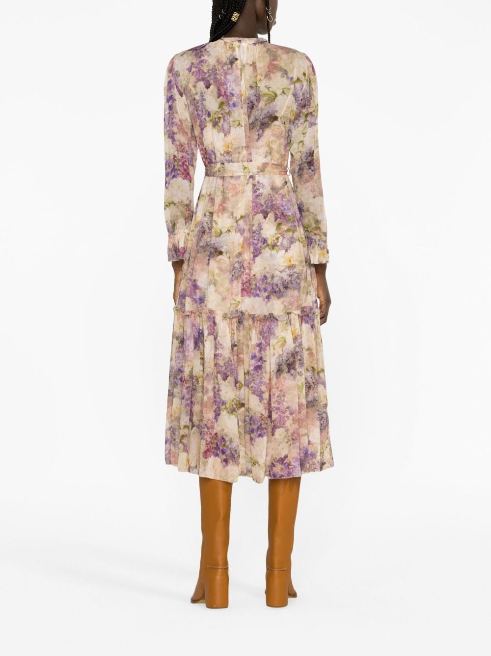 Zimmermann ZIMMERMANN- Floral Print Long Shirt Dress