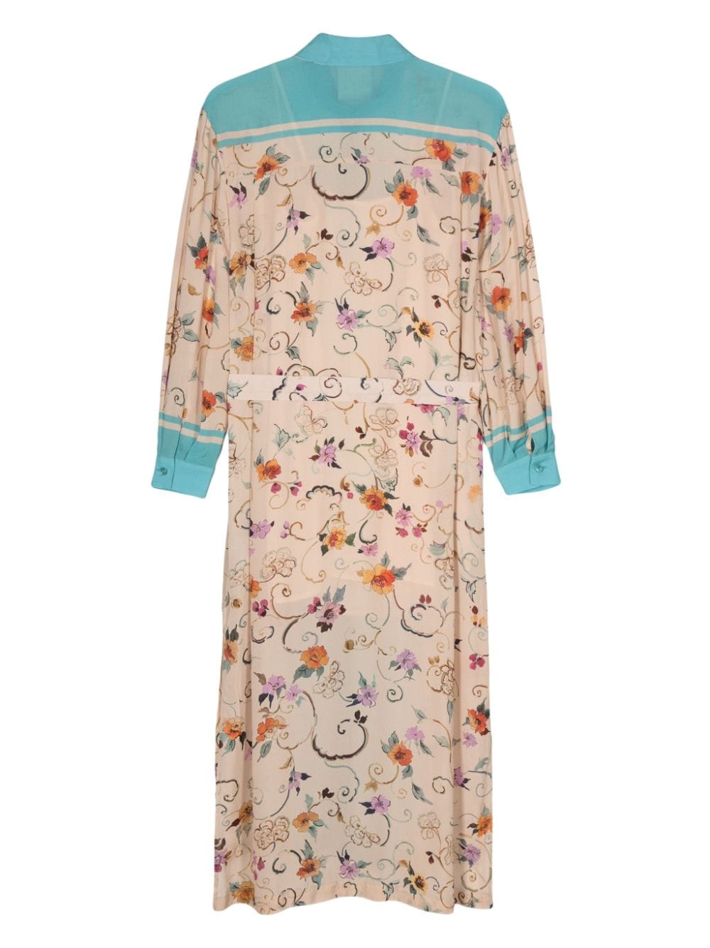 Semicouture SEMICOUTURE- Phipa Flower Print Shirt Dress