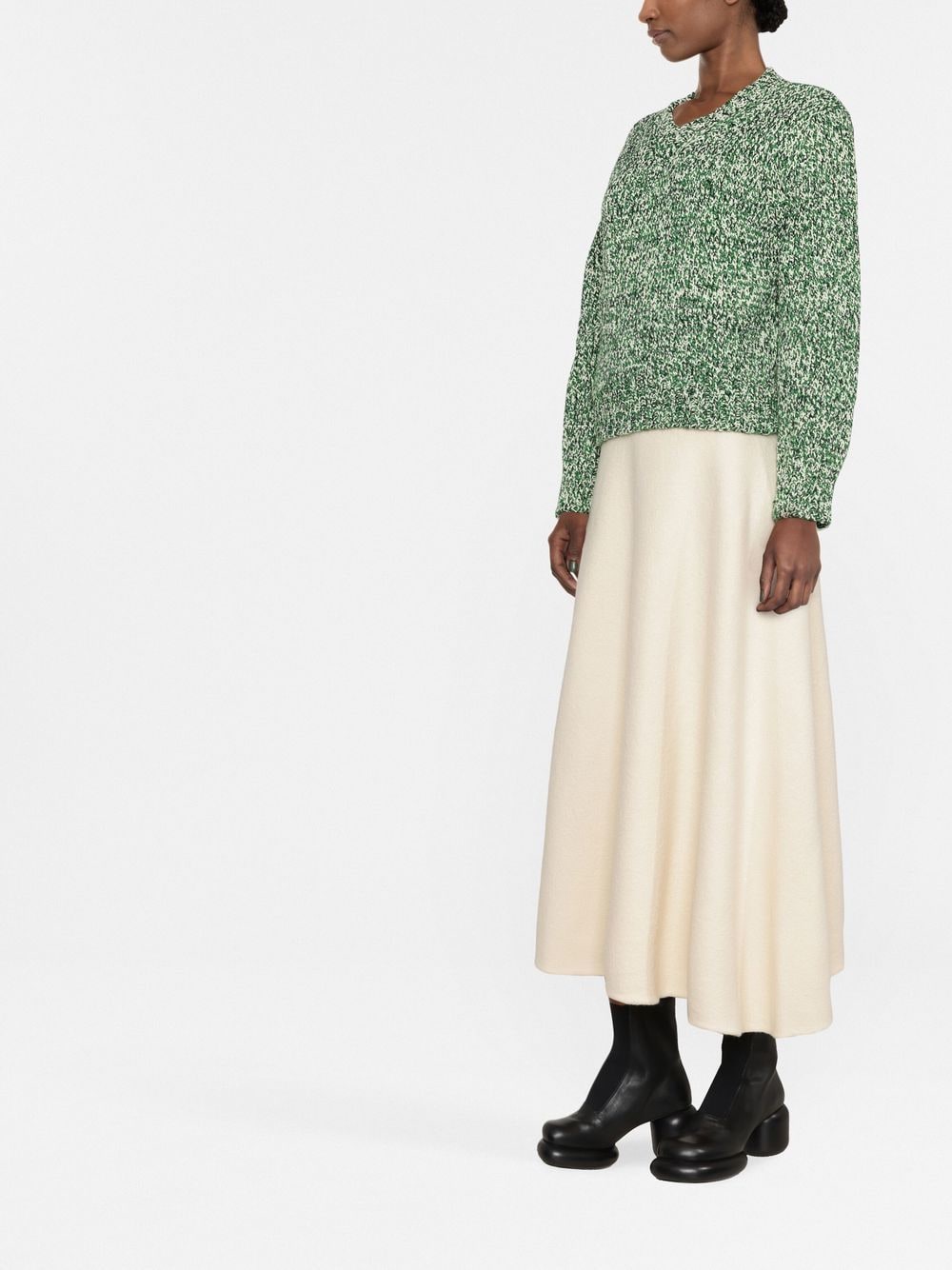 Jil Sander JIL SANDER- Wool Midi Skirt