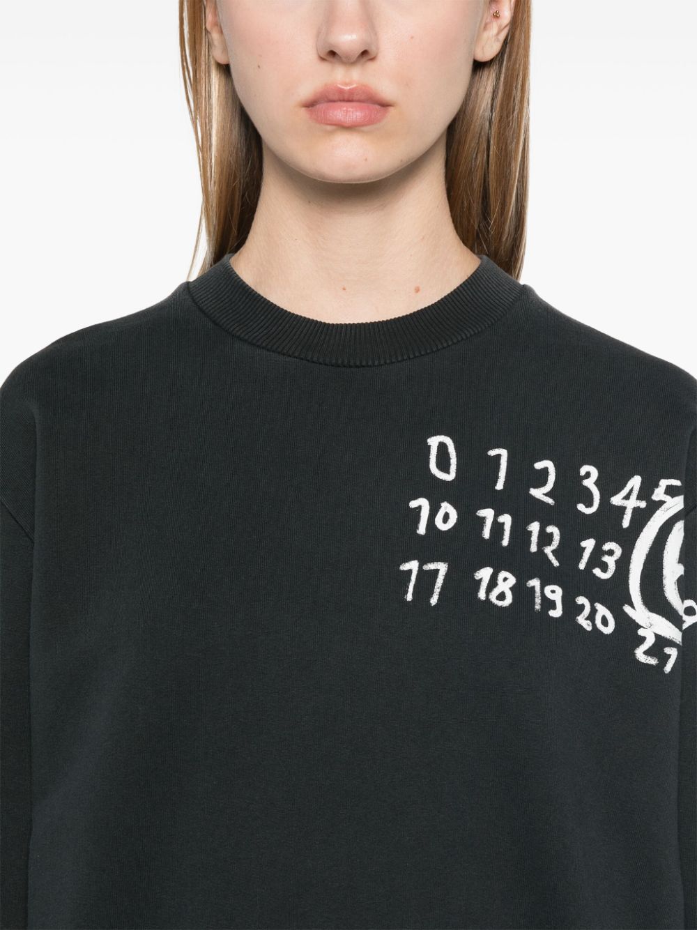 MM6 Maison Margiela MM6 MAISON MARGIELA- Logo Cotton Sweatshirt