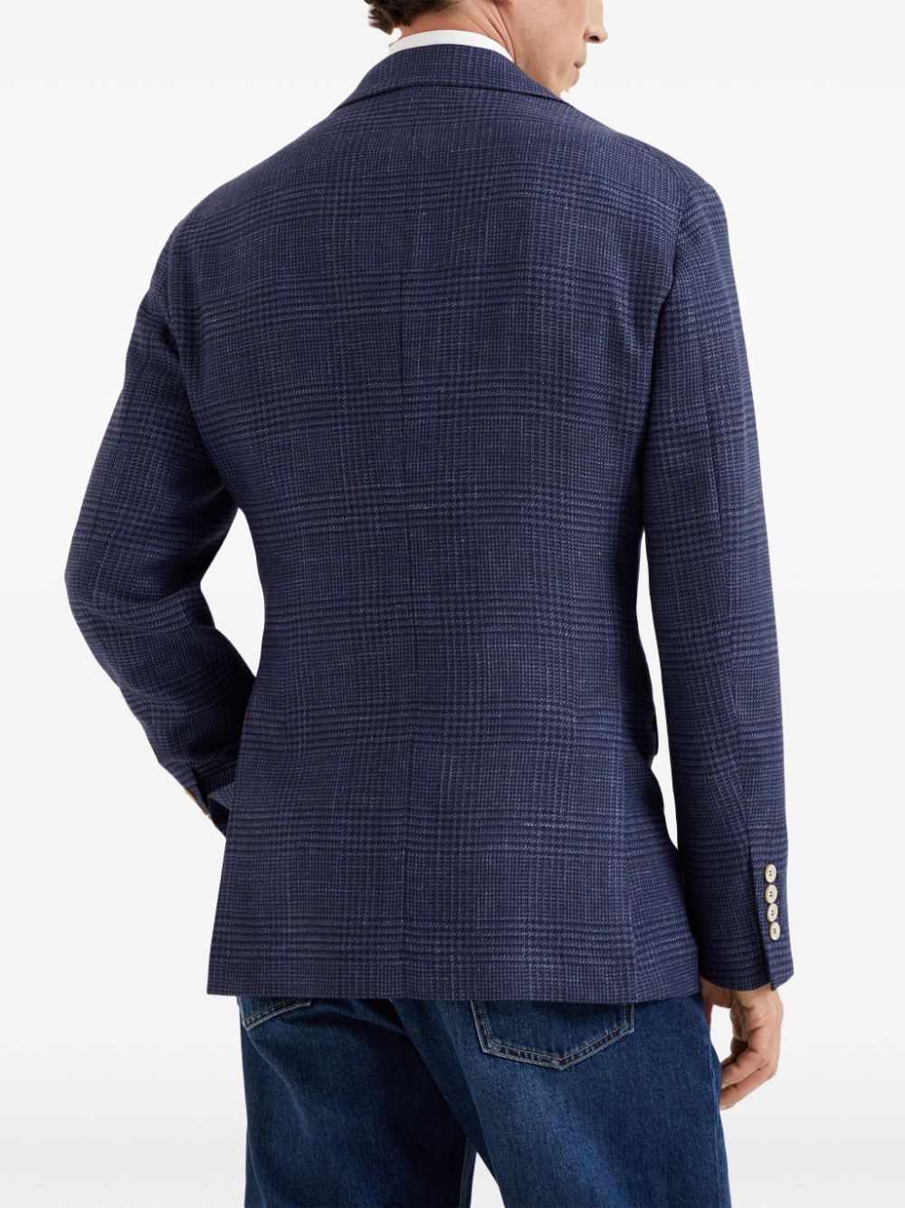 Brunello Cucinelli BRUNELLO CUCINELLI- Prince Of Wales Deconstructed Jacket