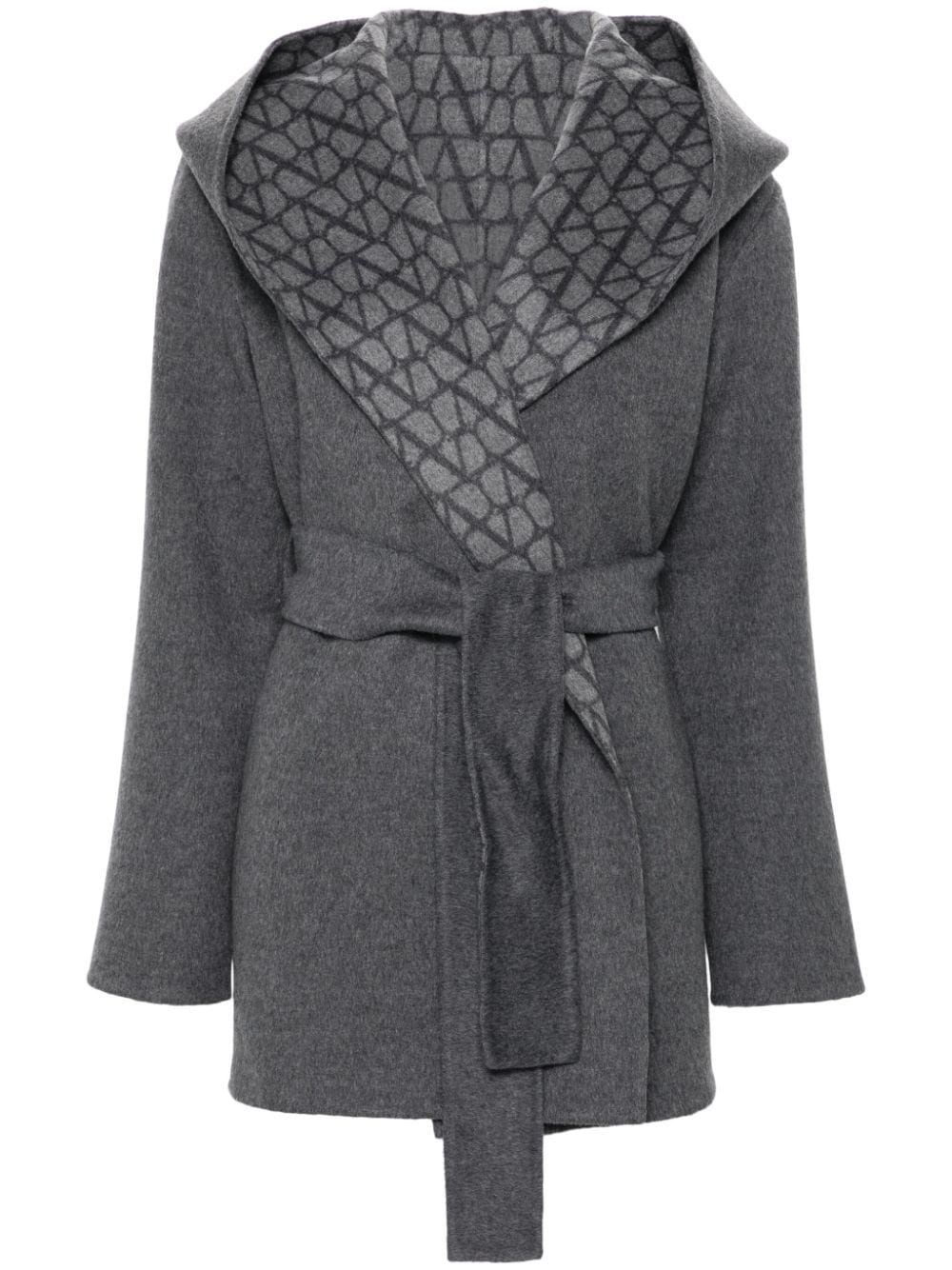 Valentino VALENTINO- Toile Iconographe Wool Coat