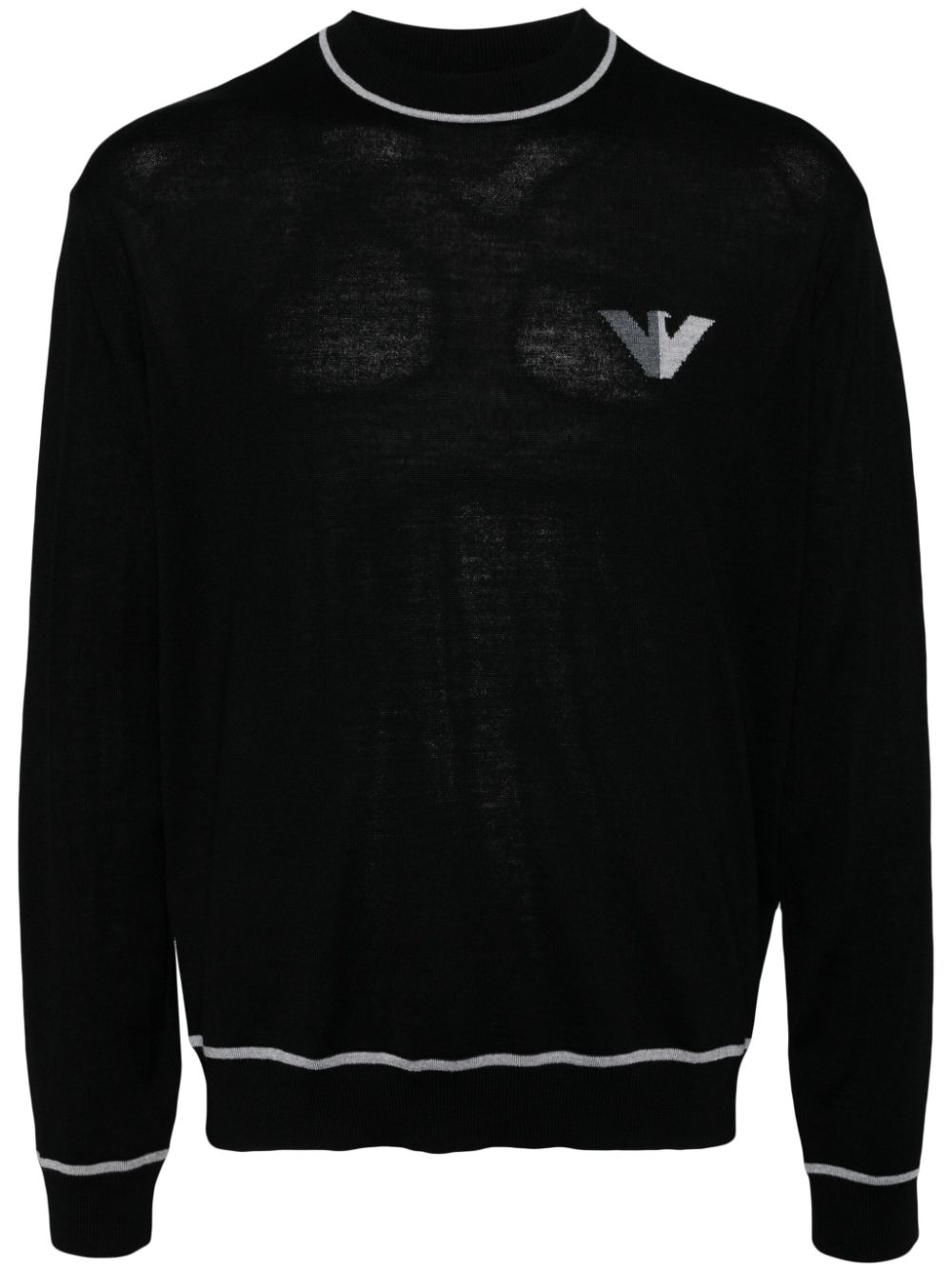 Emporio Armani EMPORIO ARMANI- Wool Crewneck Sweater