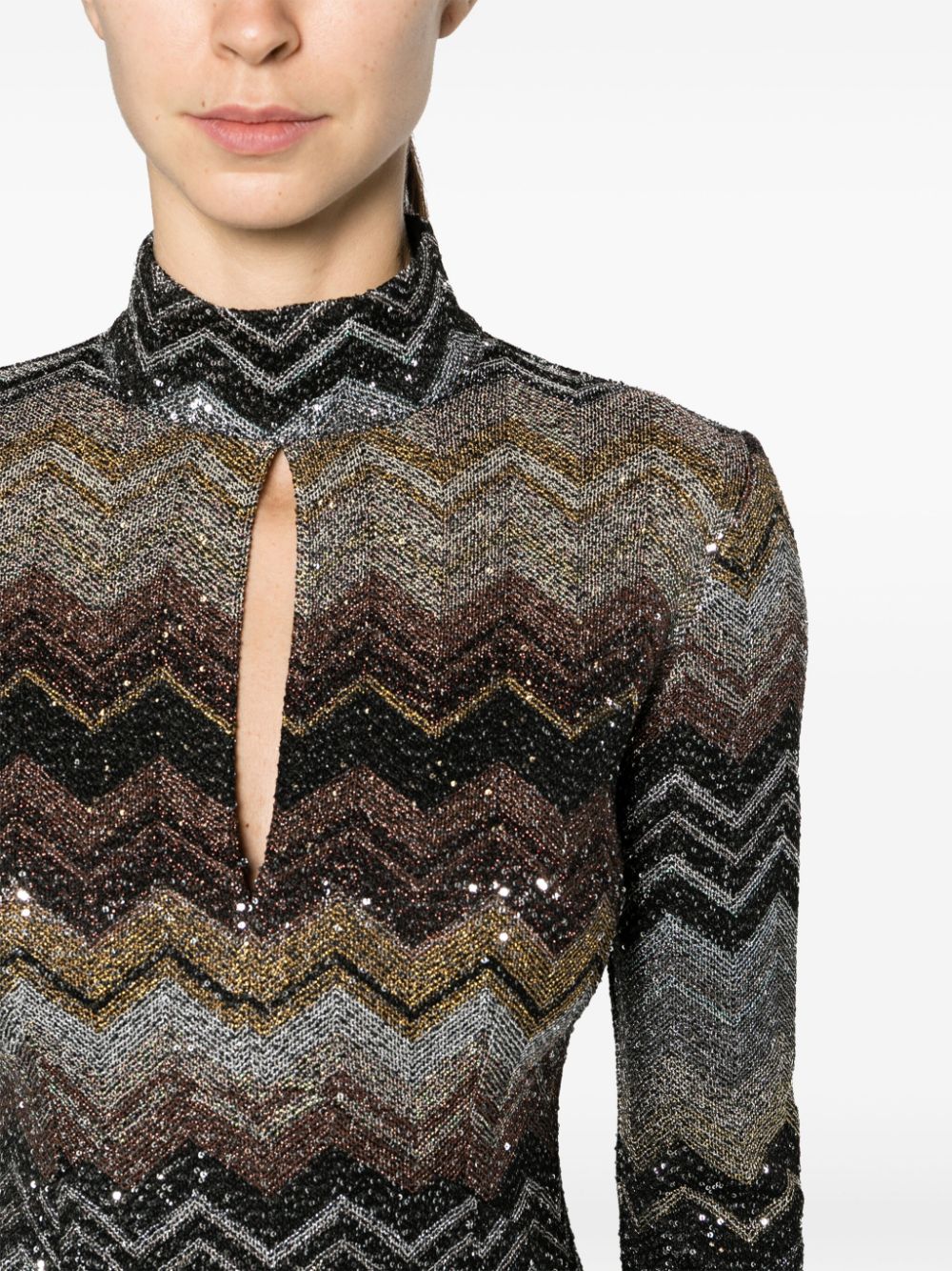 Missoni MISSONI- Zig Zag Print Short Dress