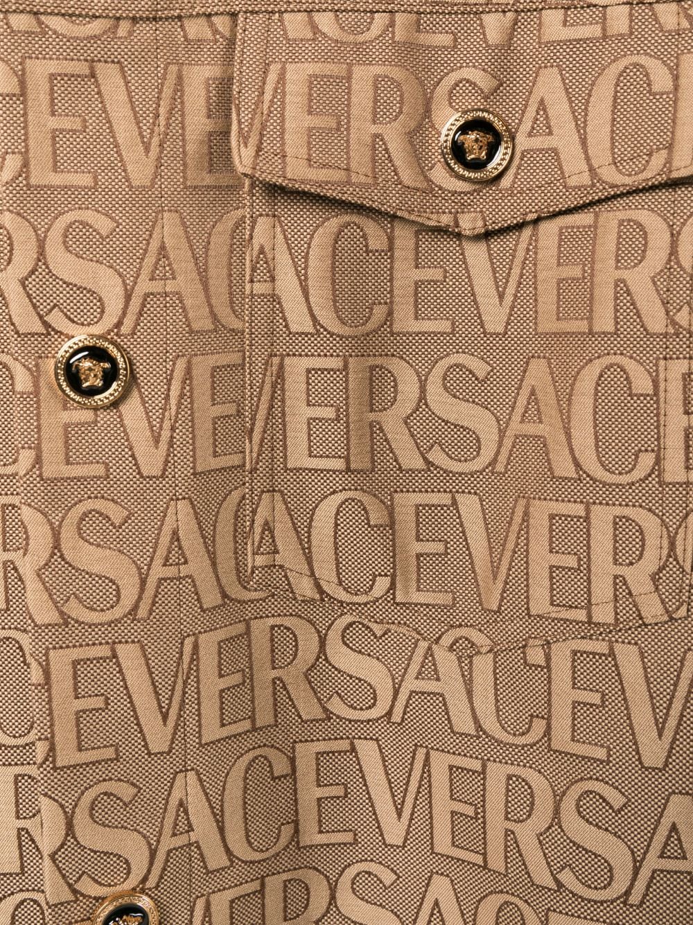 Versace La Vacanza VERSACE LA VACANZA- Logo All Over Canvas Blouson