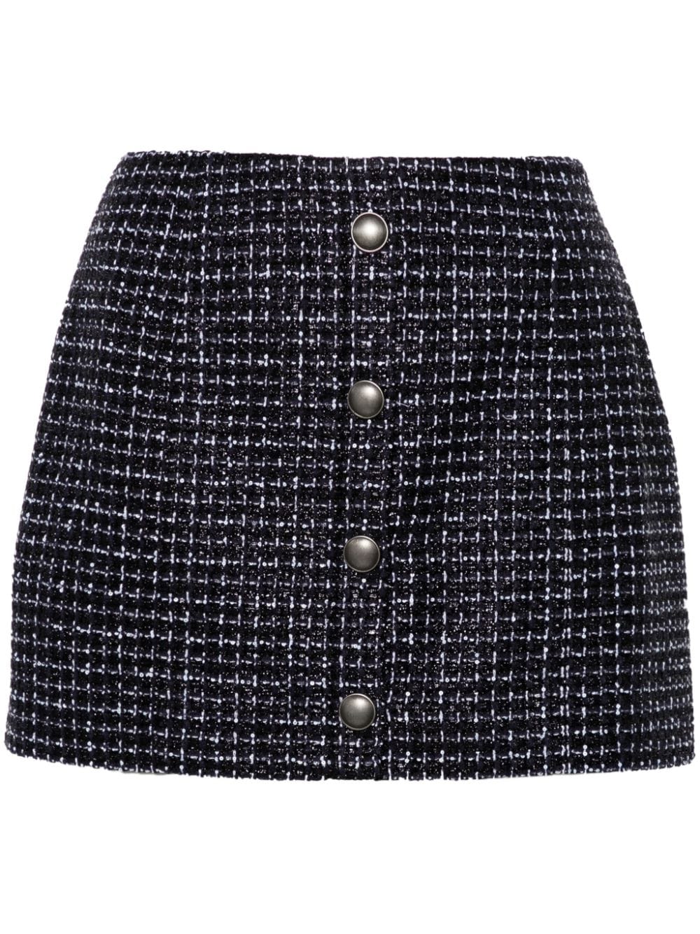 Alessandra Rich ALESSANDRA RICH- Sequin Checked Tweed Mini Skirt