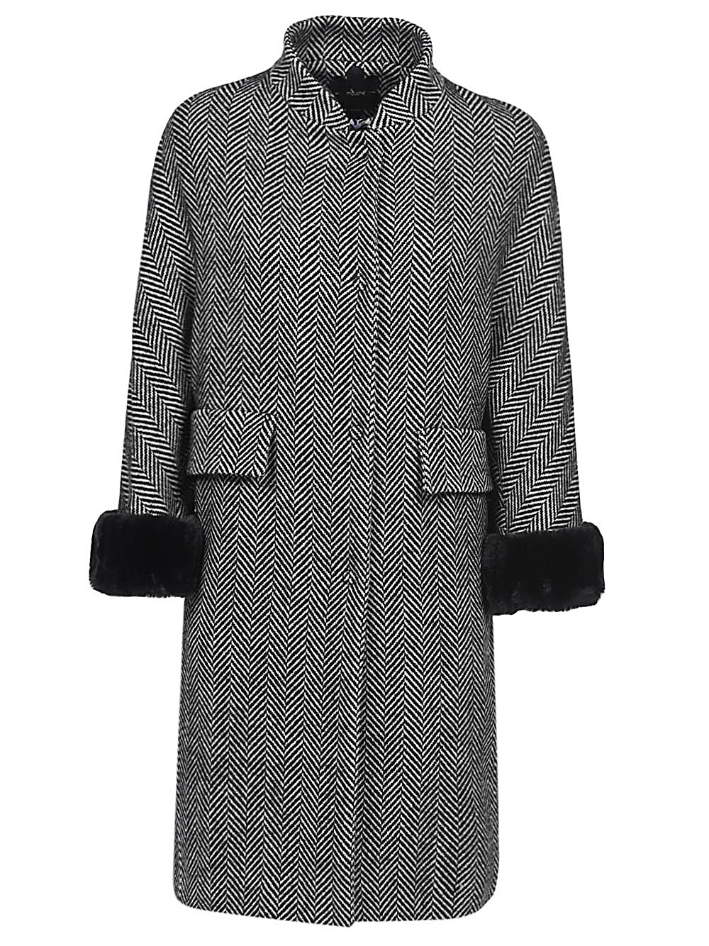 Mouche MOUCHE- Wool Blend Oversized Coat