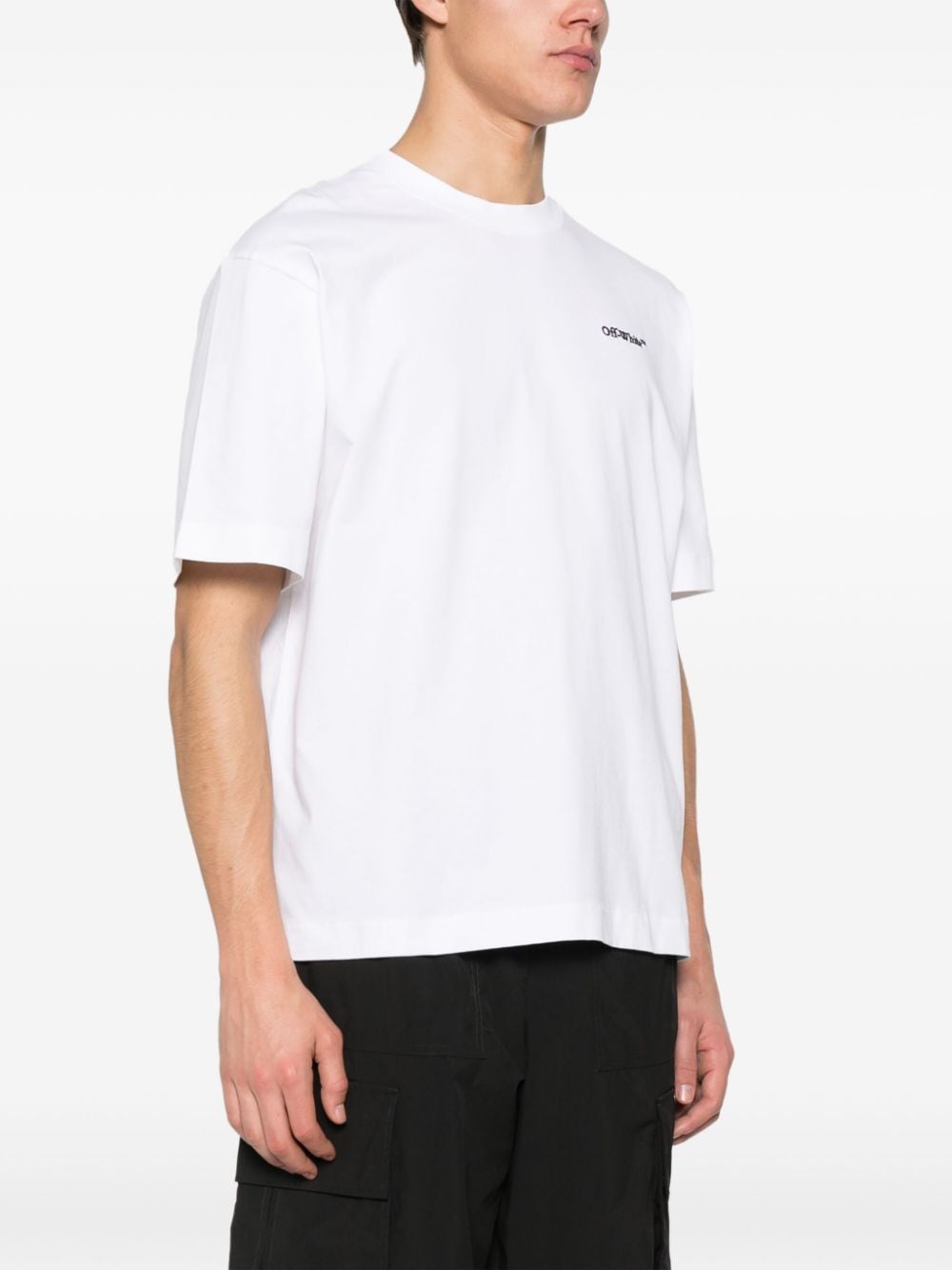 OFF-WHITE OFF-WHITE- Logo Cotton T-shirt