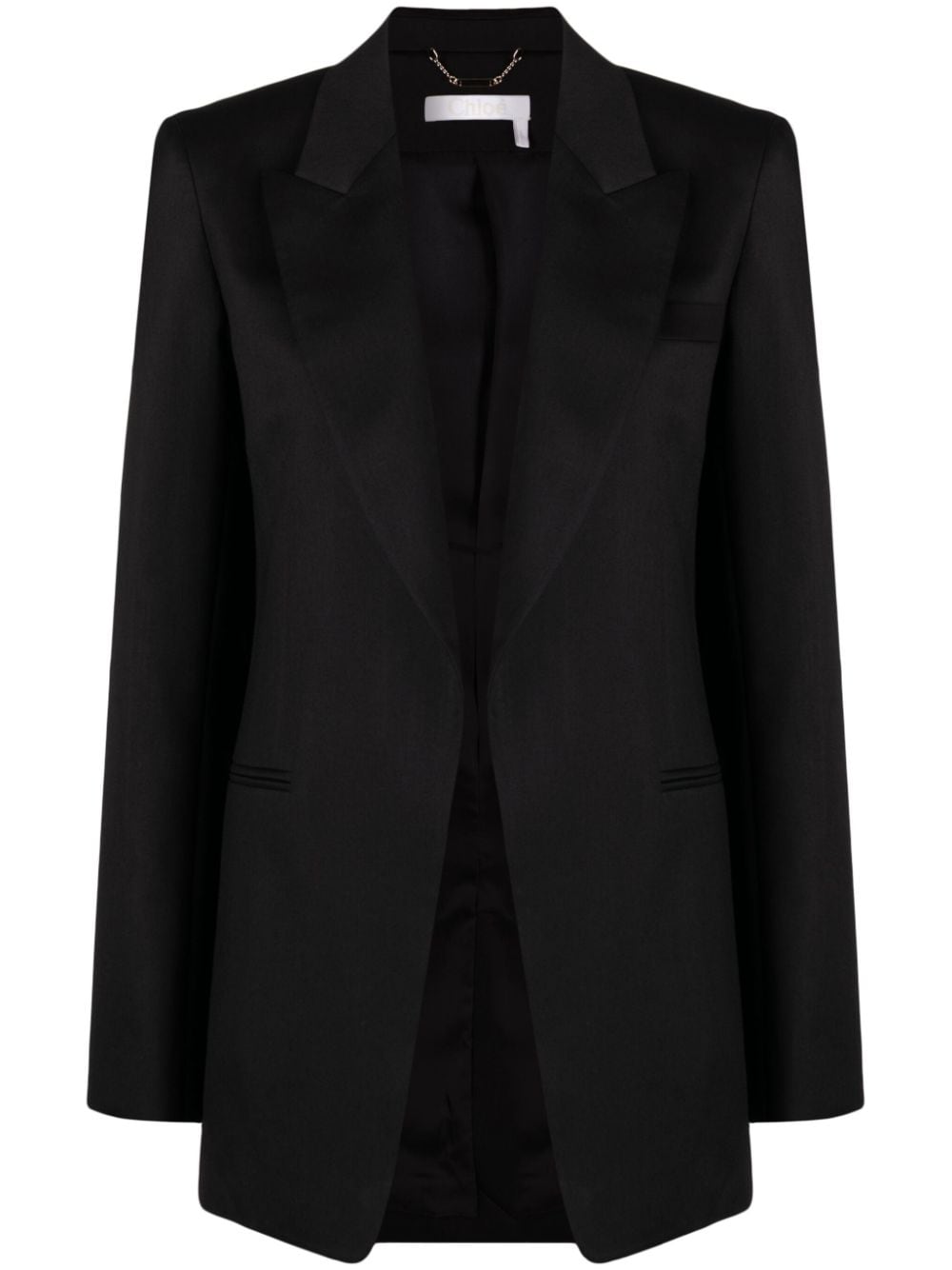 Chloé CHLOÉ- Single-breasted Silk Blend Wool Jacket