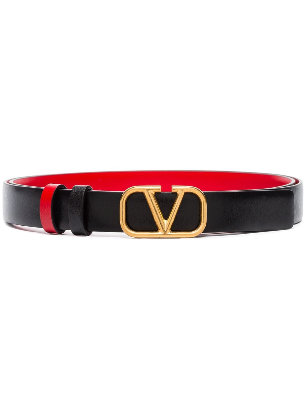 VALENTINO GARAVANI VALENTINO GARAVANI- Vlogo Signature Leather Reversible Belt