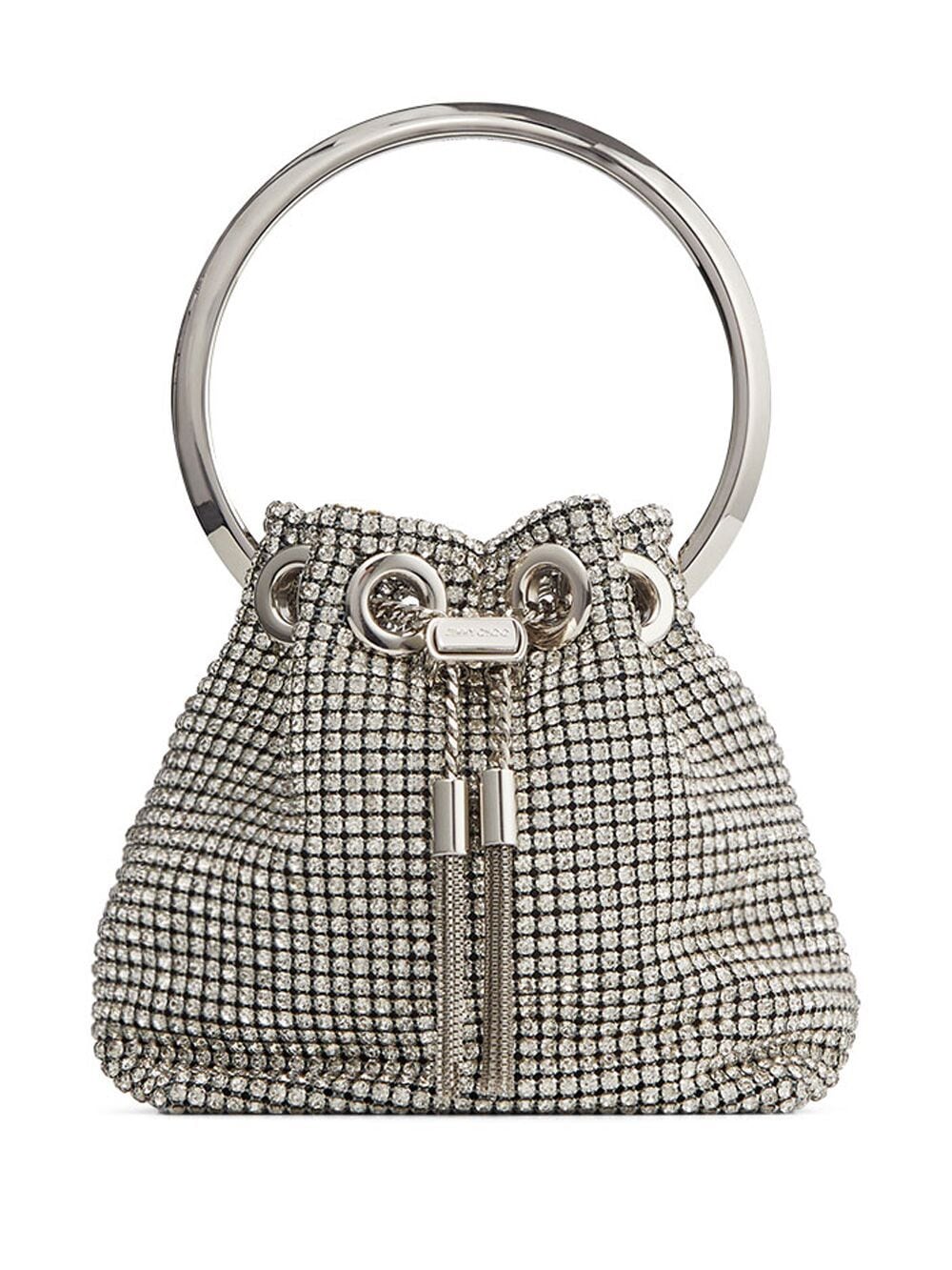 Jimmy Choo JIMMY CHOO- Micro Bon Bon Crystal Embellished Bucket Bag