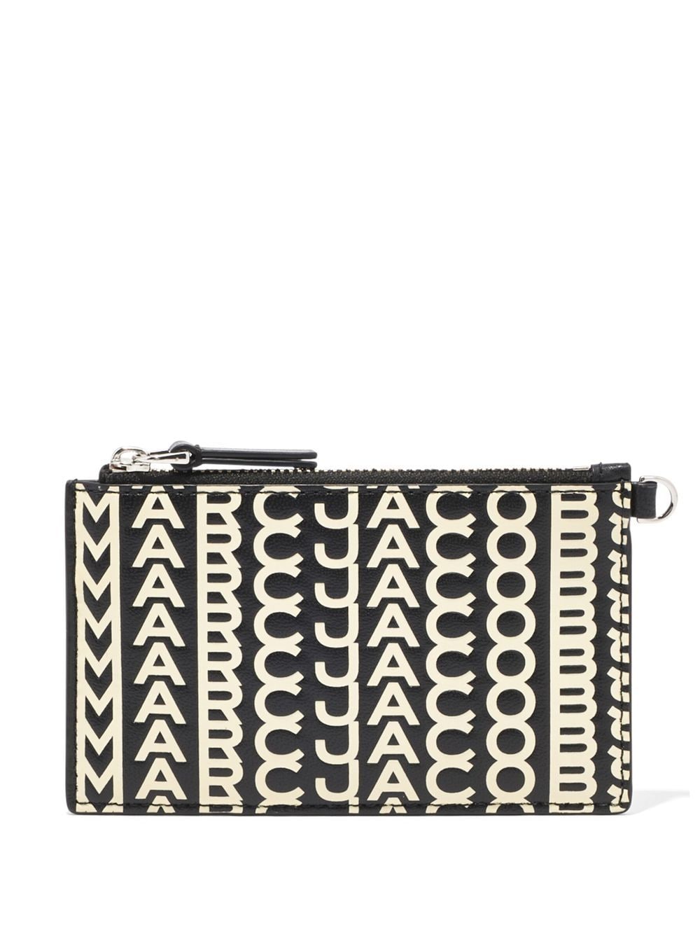 Marc Jacobs MARC JACOBS- The Monogram Leather Top Zip Wristlet Wallet