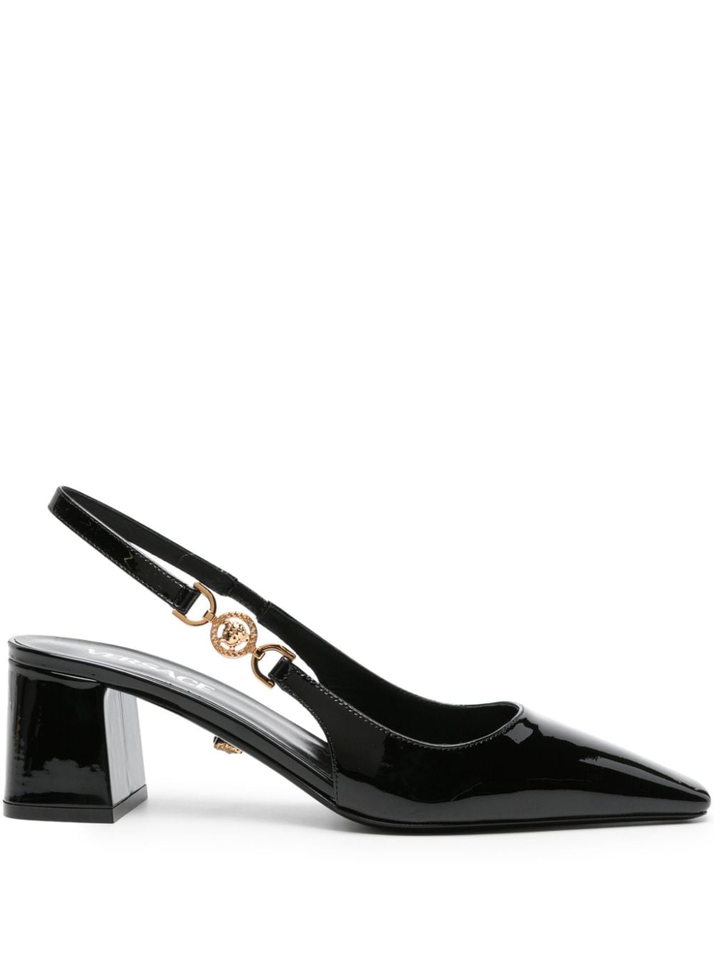 Versace VERSACE- Patent Leather Slingback Pumps