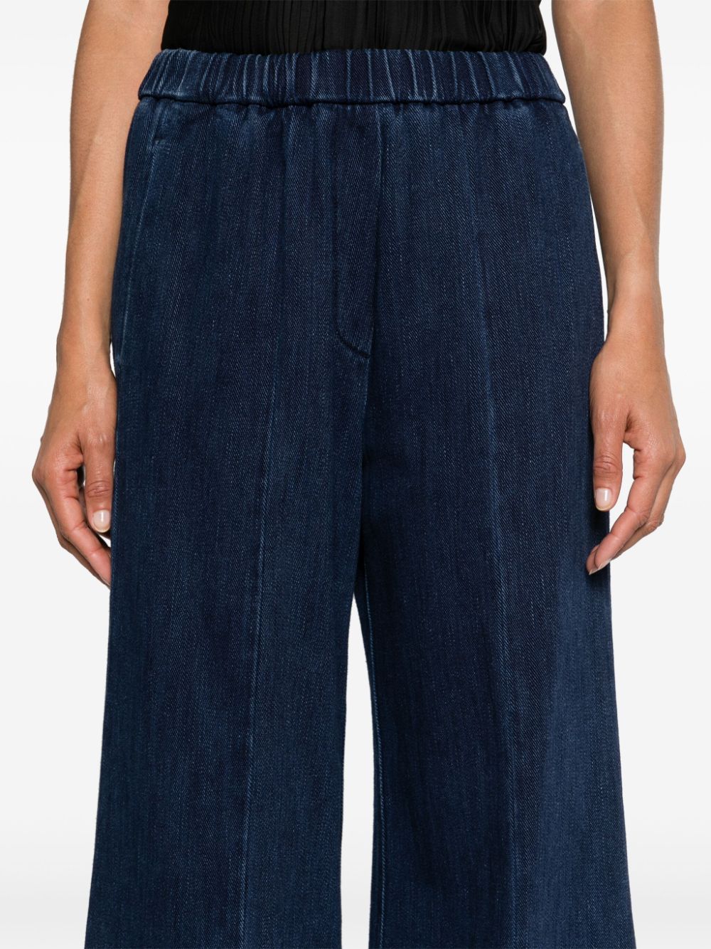 Forte Forte FORTE FORTE- Wide-leg Denim Cotton Trousers