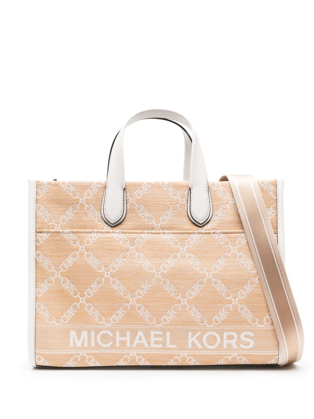  MICHAEL MICHAEL KORS- Gigi Rafia Large Tote Bag