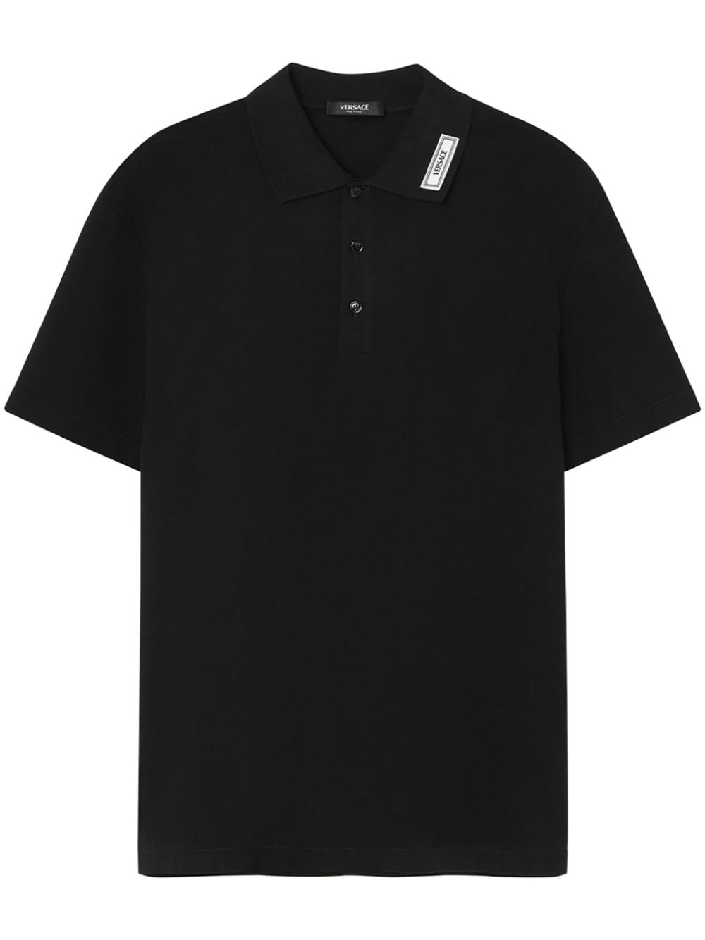 Versace VERSACE- Logo Piquet Polo Shirt