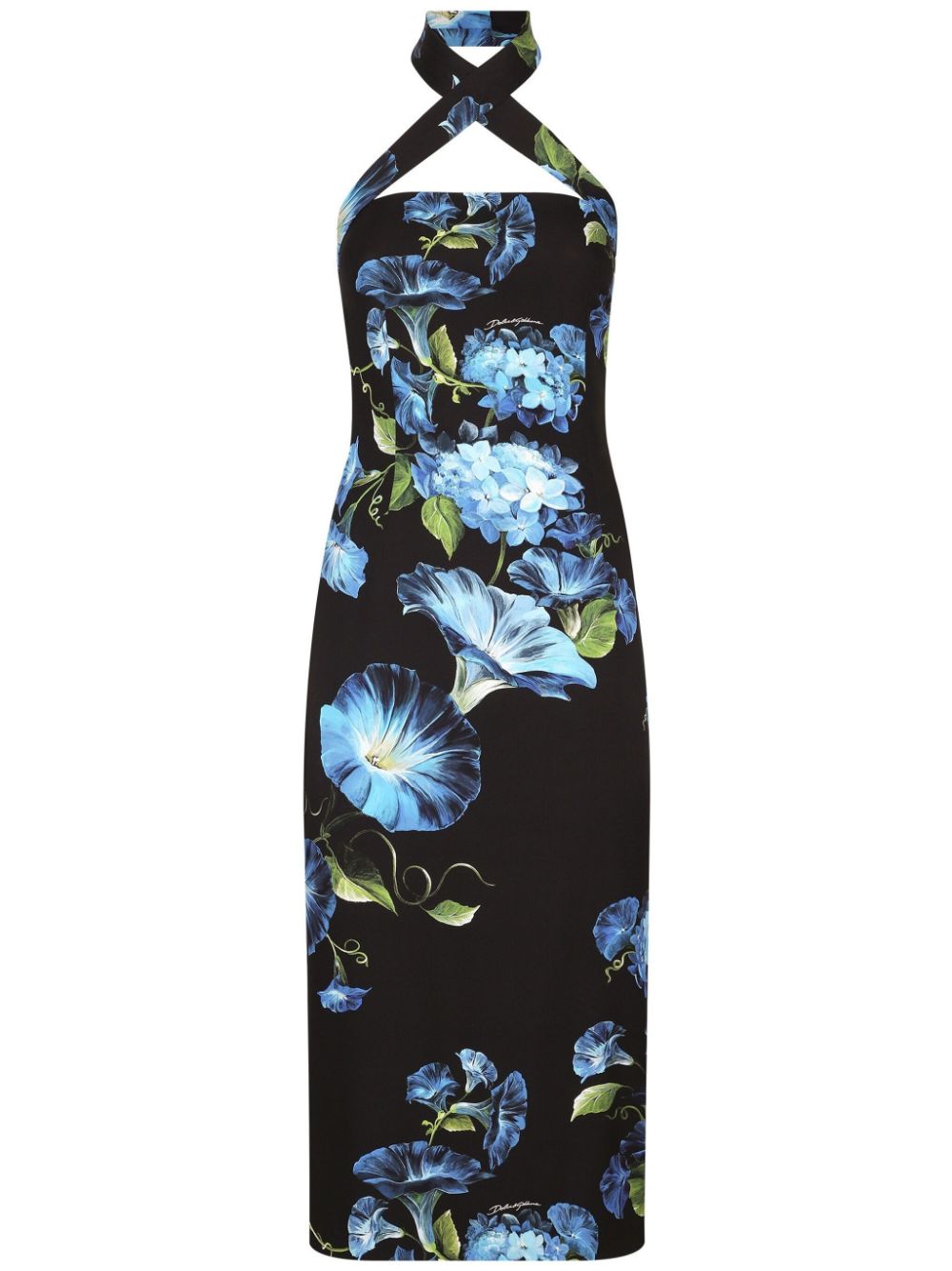 Dolce & Gabbana DOLCE & GABBANA- Printed Silk Midi Dress