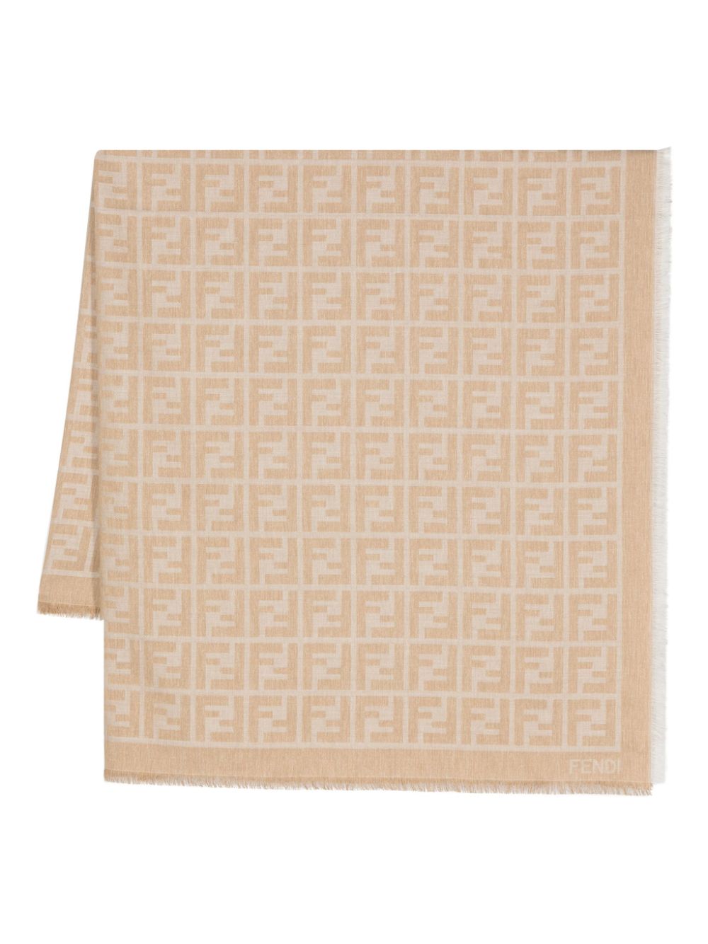 FENDI FENDI- Ff Cotton Blend Scarf