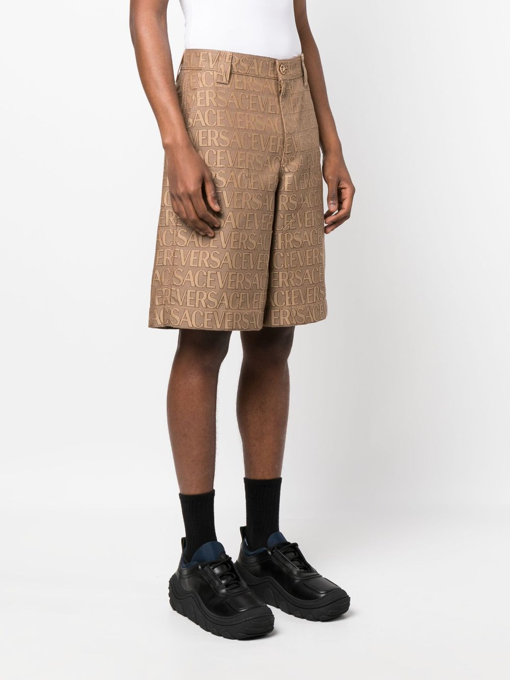 Versace VERSACE- Allover-jacquard Bermuda Shorts