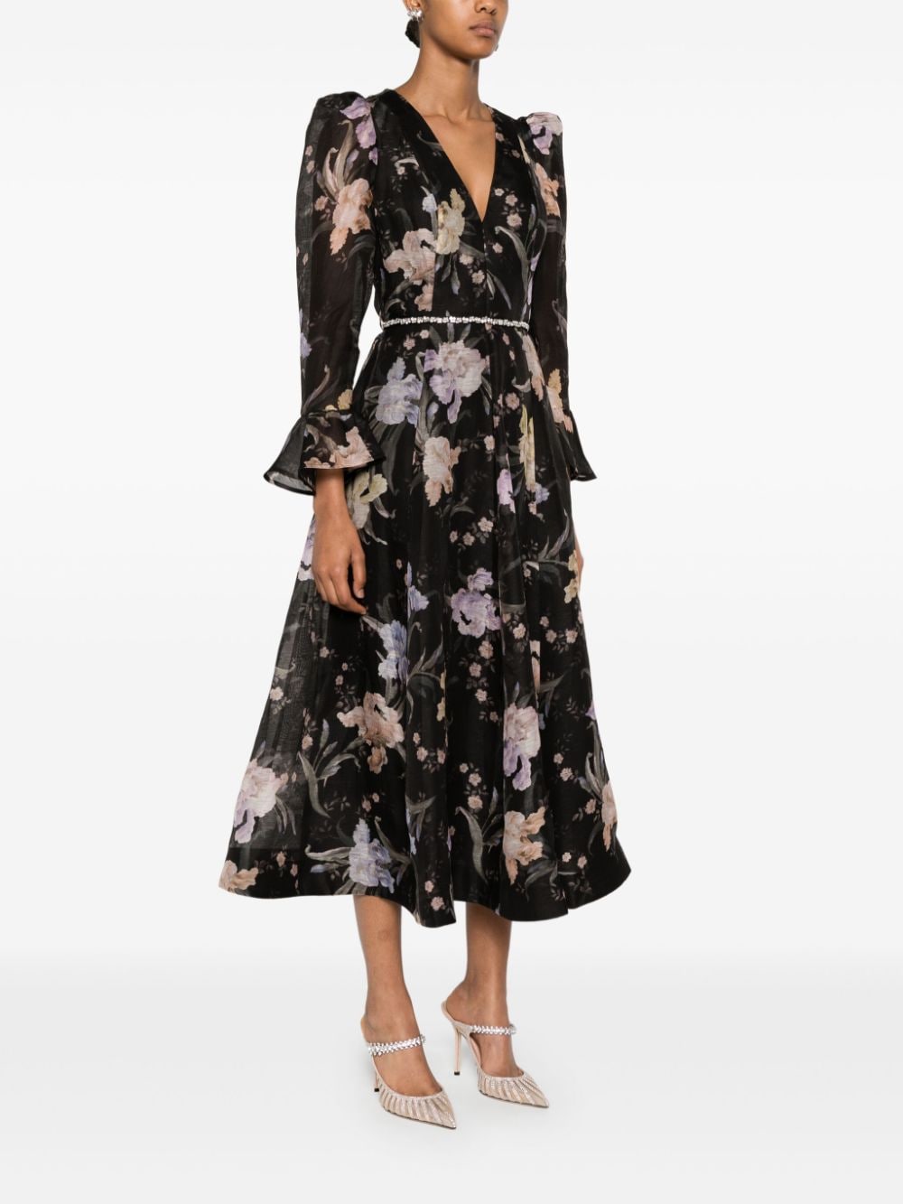 Zimmermann ZIMMERMANN- Linen And Silk Blend Midi Dress