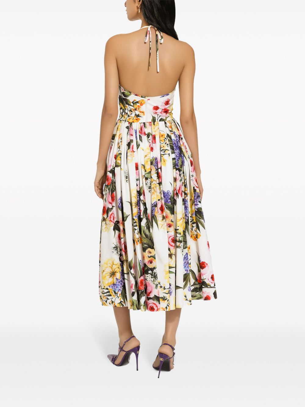 Dolce & Gabbana DOLCE & GABBANA- Printed Cotton Midi Dress